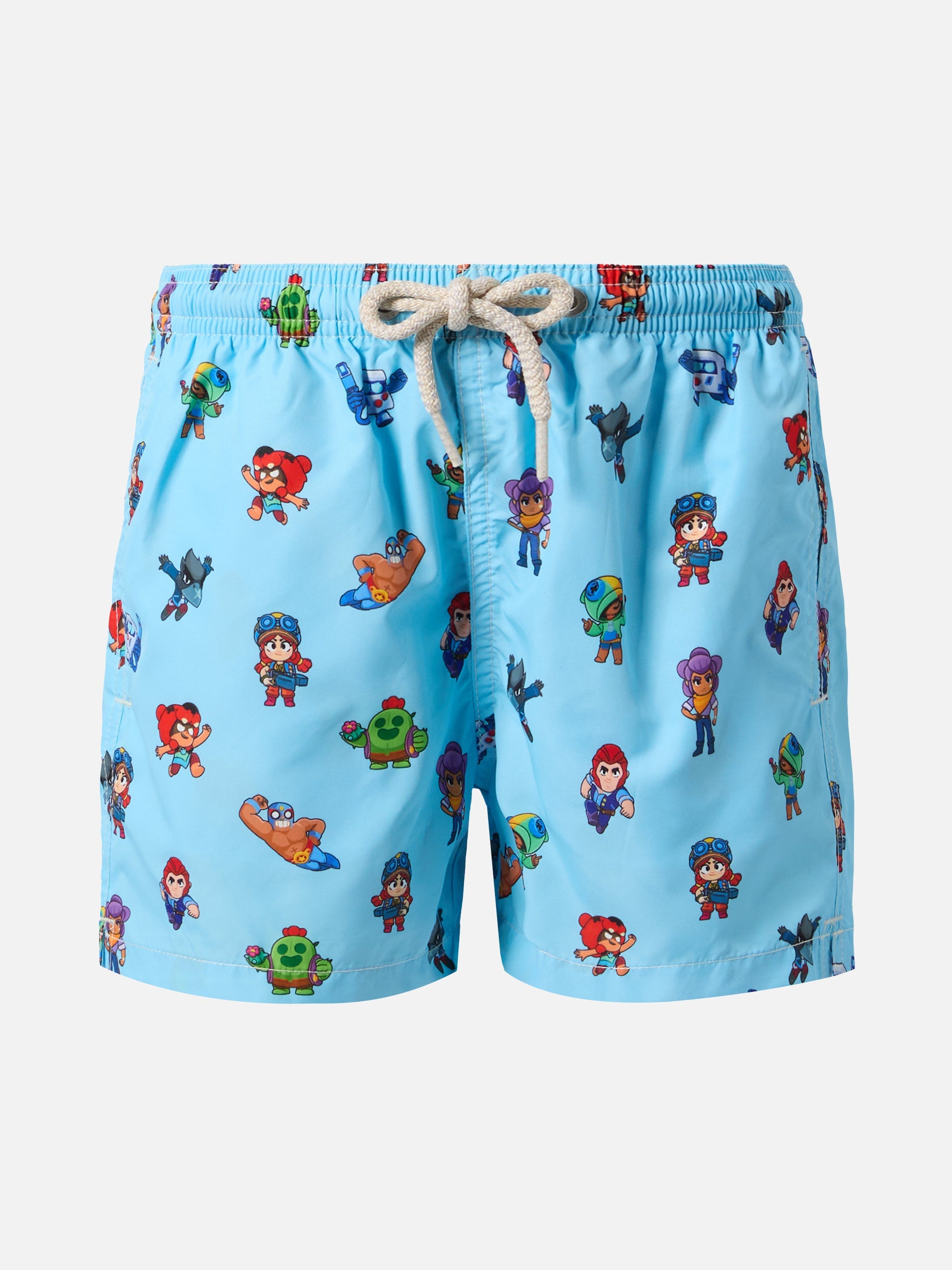 Jean Lighting Lightweight Fabric Swim Shorts With Brawl Stars Print | Special Edition __single__ Swimshort