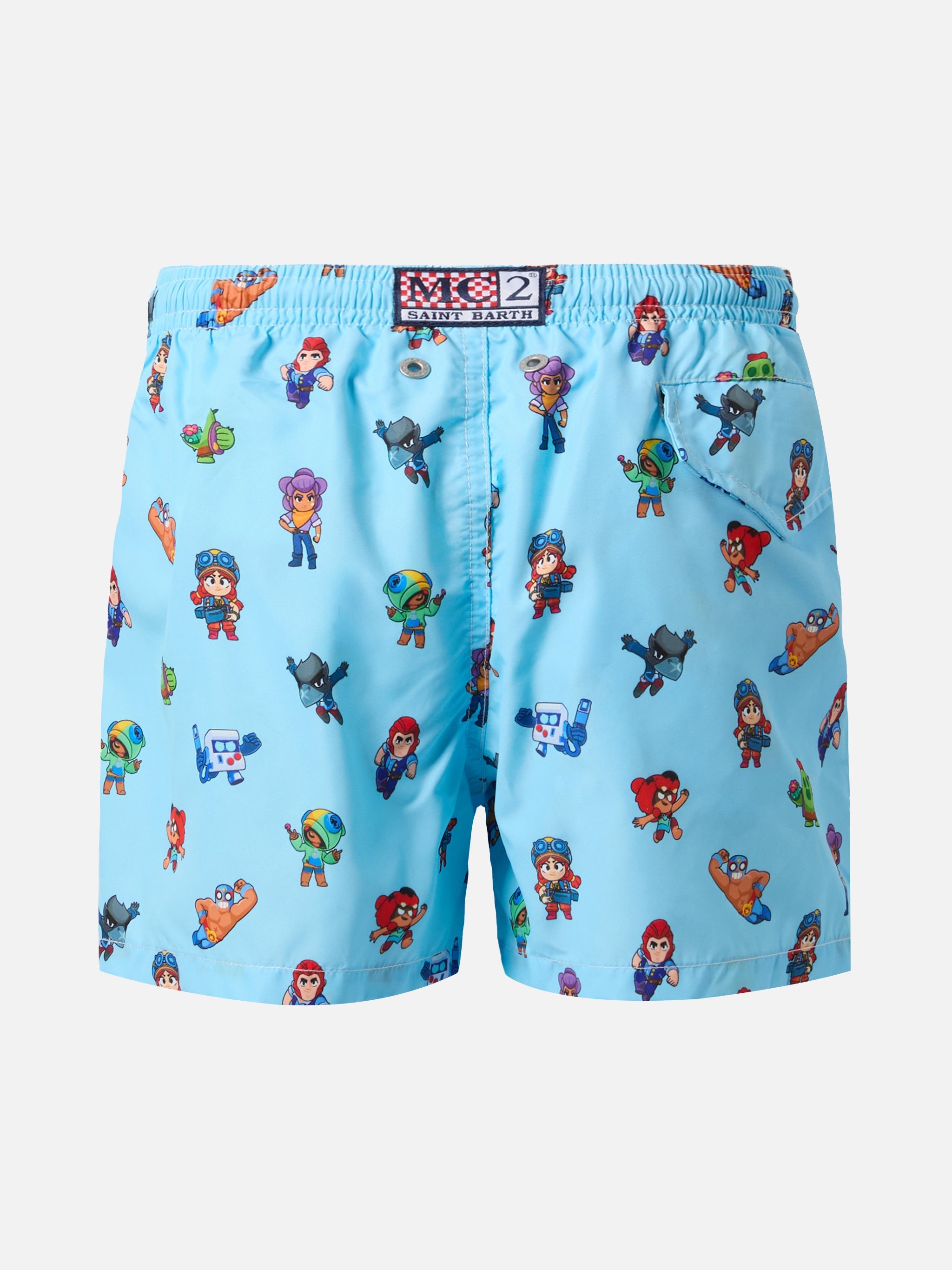 Jean Lighting Lightweight Fabric Swim Shorts With Brawl Stars Print | Special Edition __single__ Swimshort