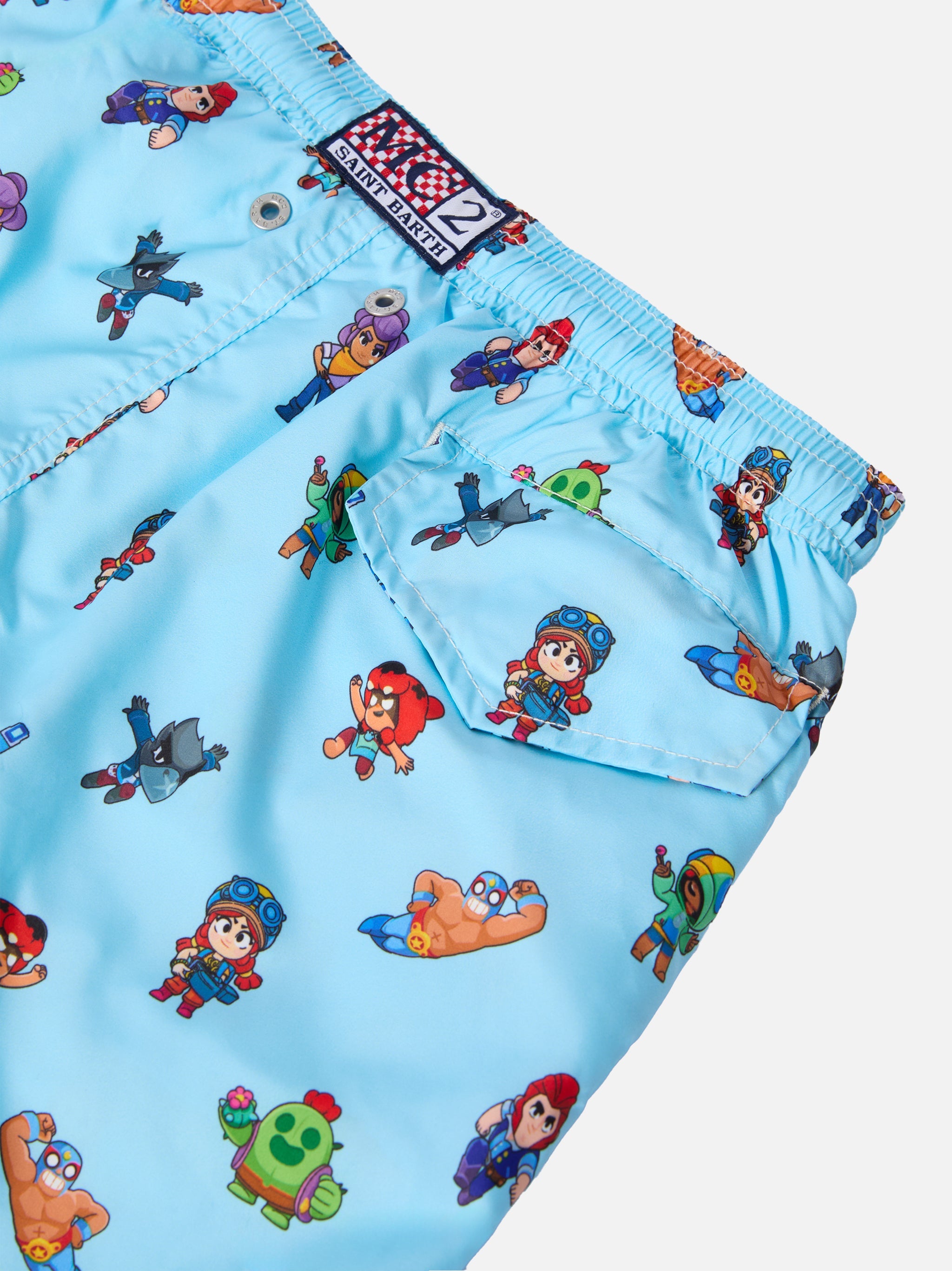 Jean Lighting Lightweight Fabric Swim Shorts With Brawl Stars Print | Special Edition __single__ Swimshort