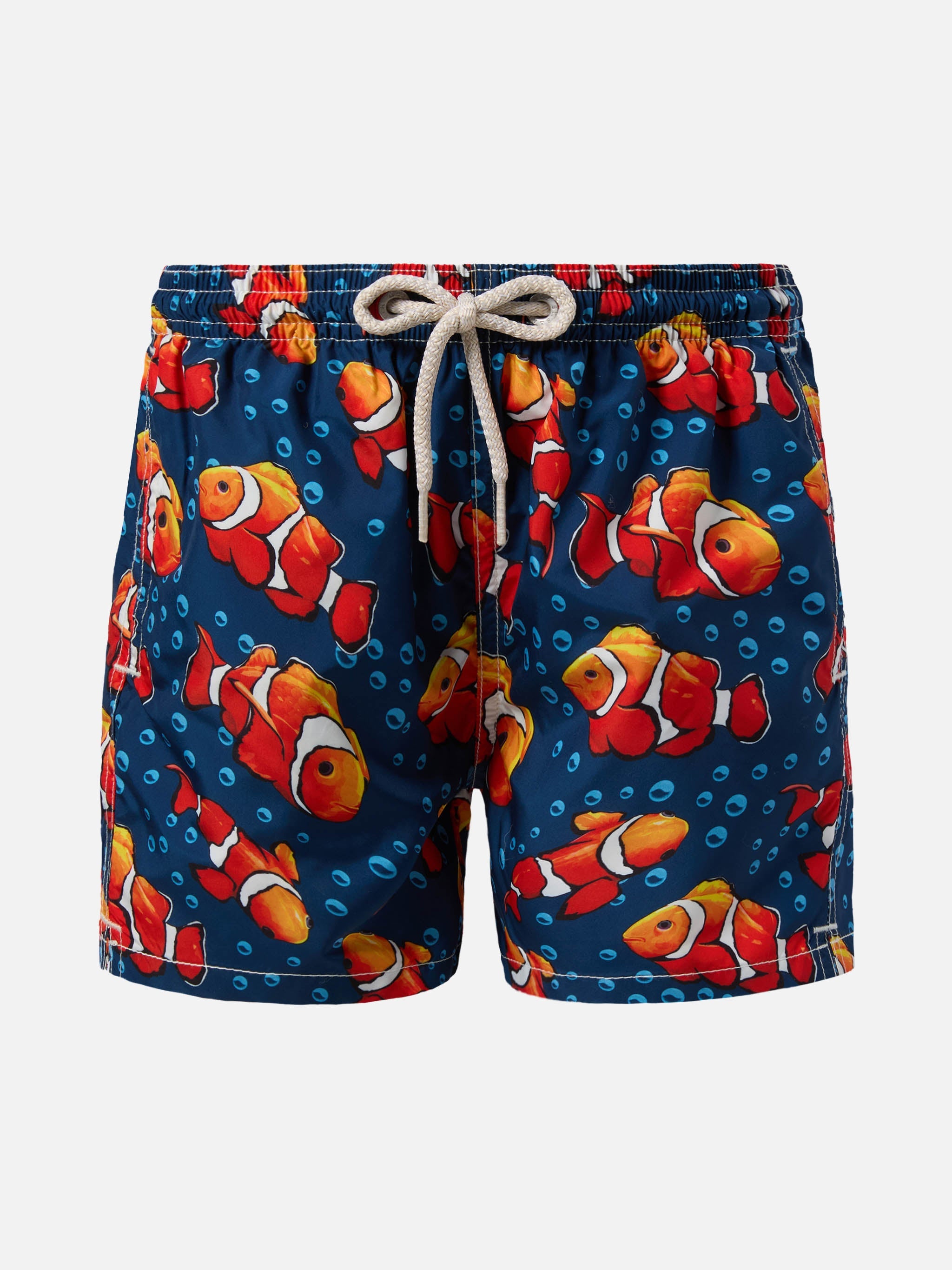 Jean Lighting Lightweight Fabric Swim Shorts With Fish Print Swimshort