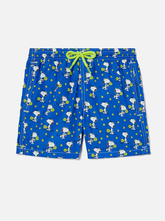 Jean Lighting Swim Shorts With Snoopy Padel Print | Special Edition Blue Swimshort