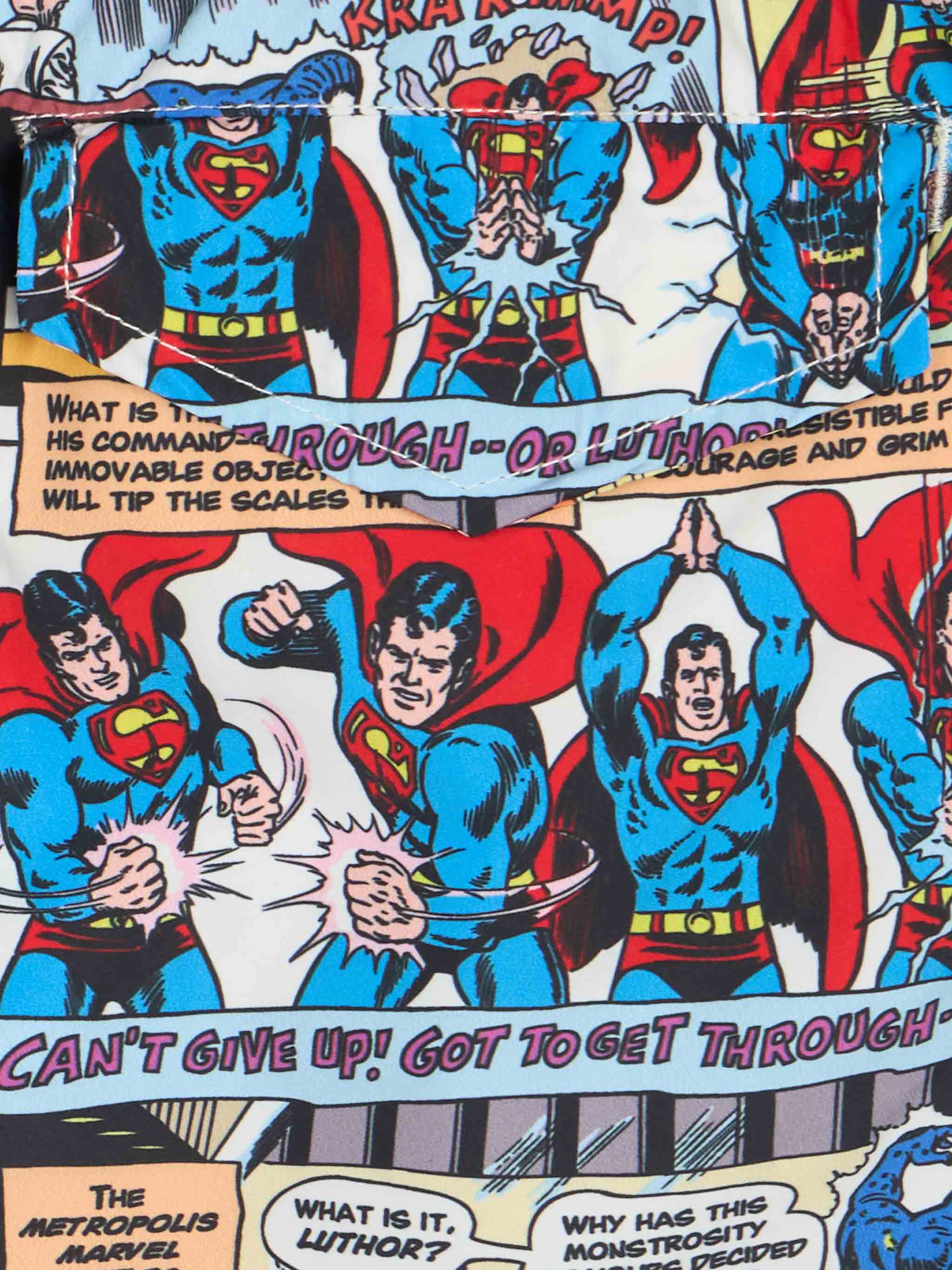 Superman Comics Boy Light Fabric Swim Shorts | Warner Bros Special Edition __single__ Swimshort