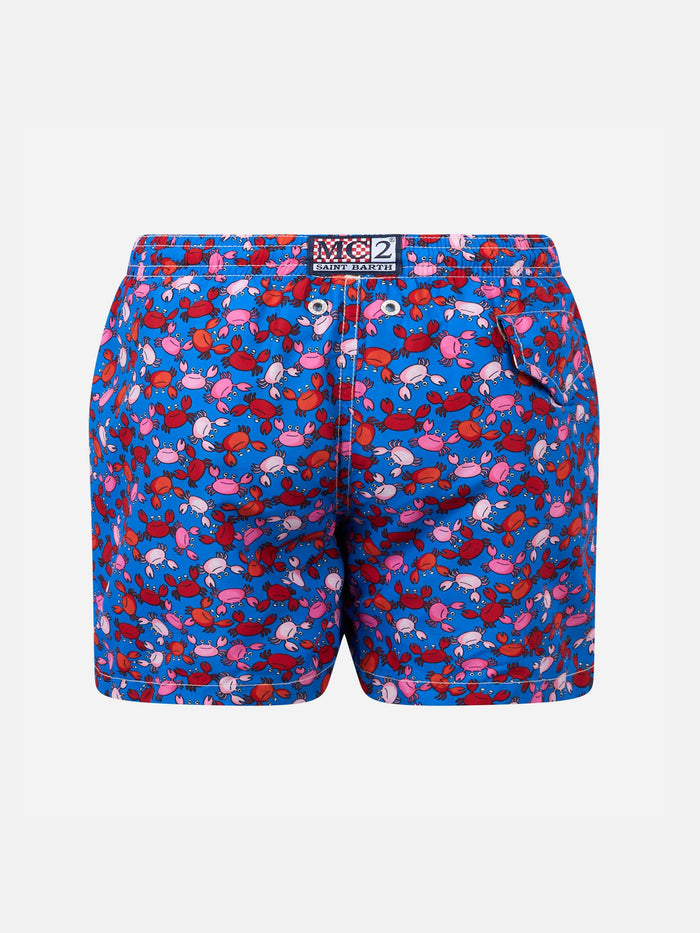 Boy Lightweight Fabric Swim-Shorts Jean Lighting With Crabs Print __single__ Swimshort