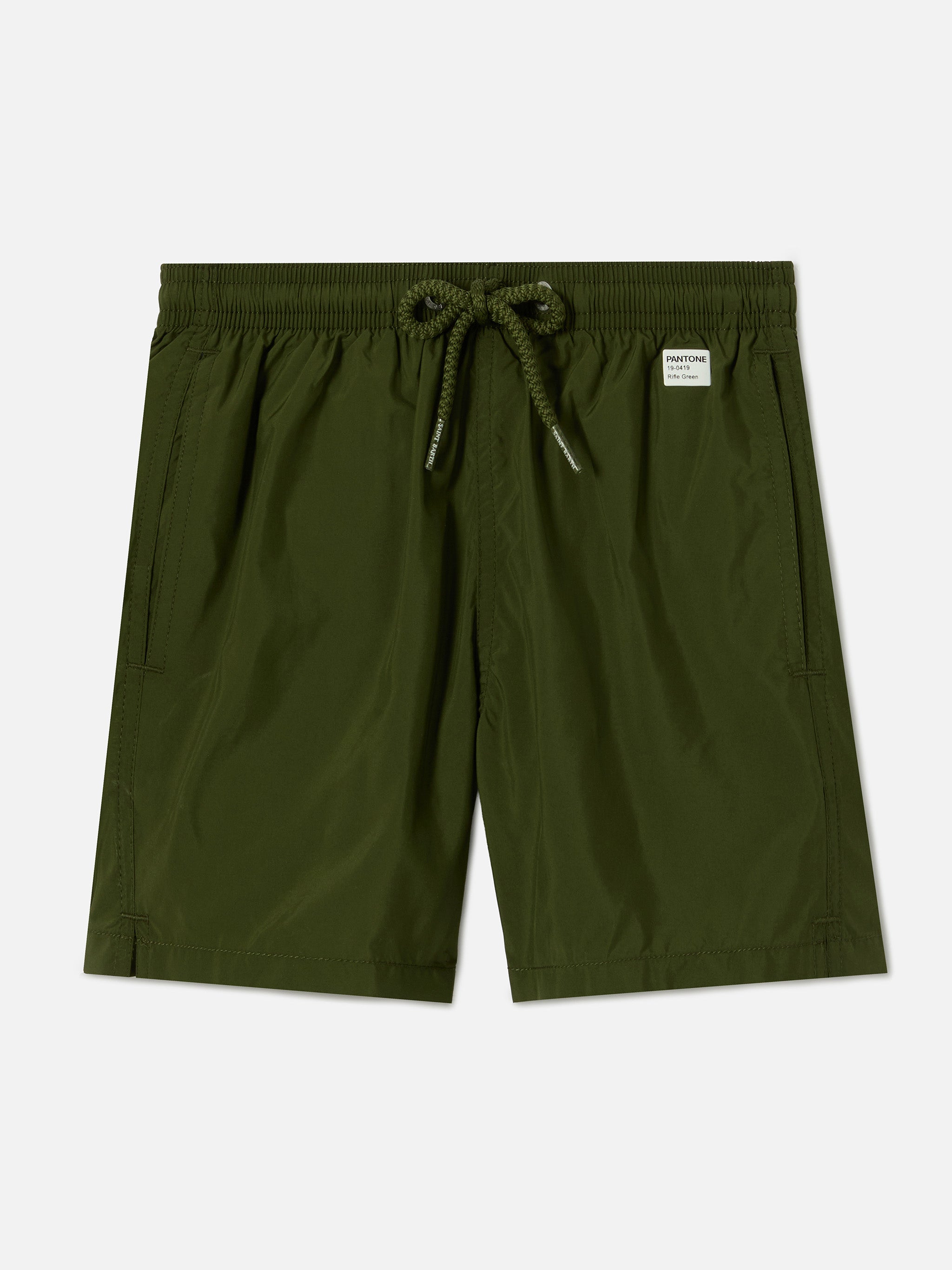 Jean Lighting Pantone Swim Shorts Solid Military Green Swimshort