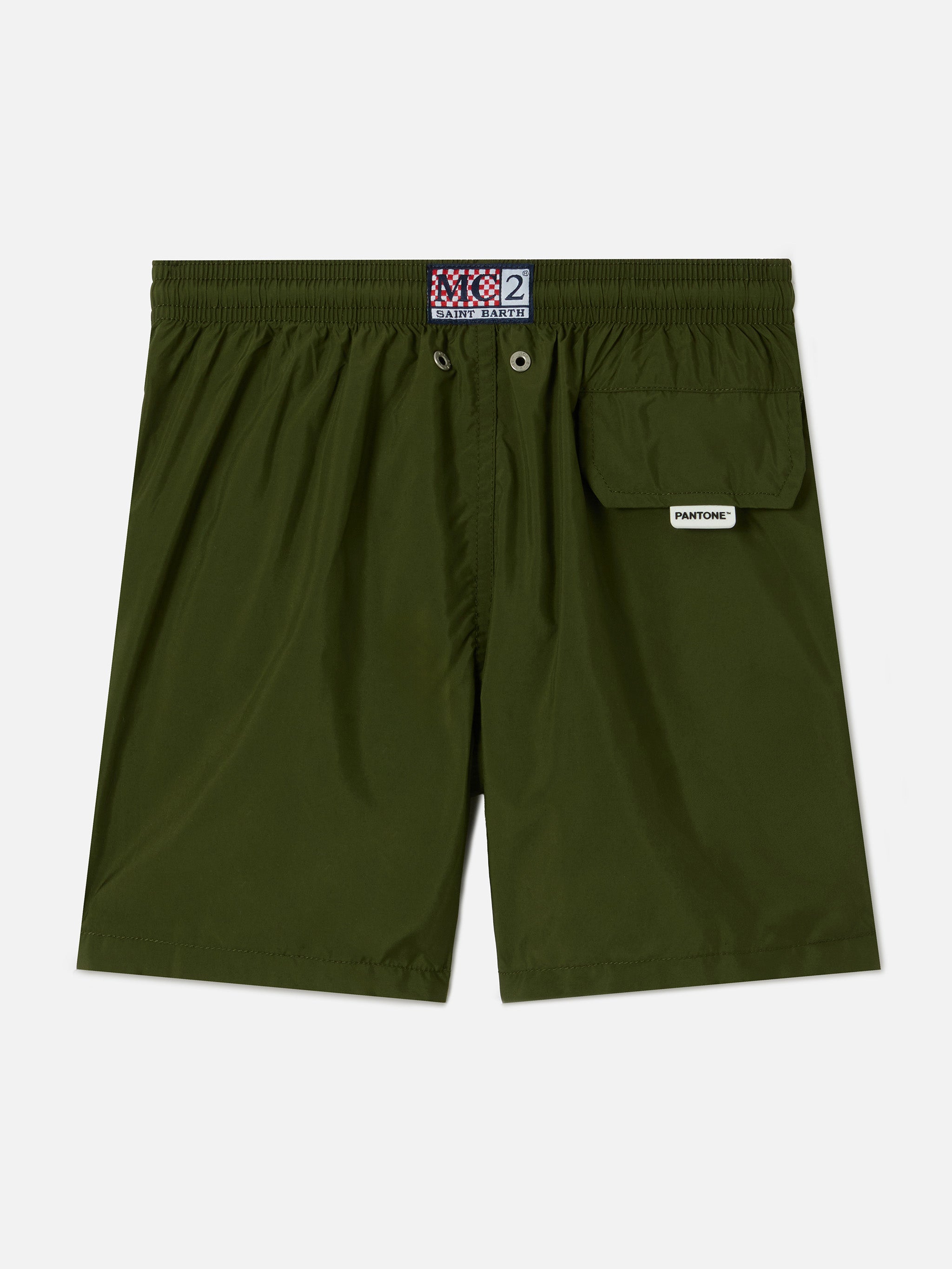 Jean Lighting Pantone Swim Shorts Solid Military Green Swimshort