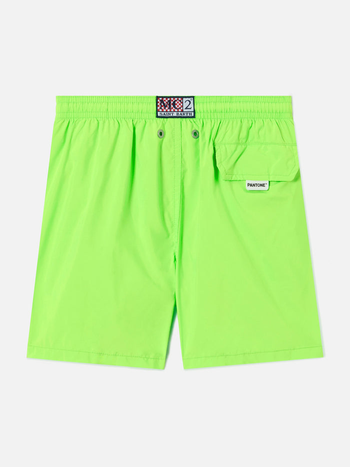 Jean Lighting Pantone Swim Shorts Solid Fluo Green Swimshort