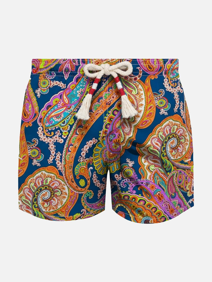 Jean Lighting 70 Lightweight Swim Shorts With Paisley Print __single__ Swimshort