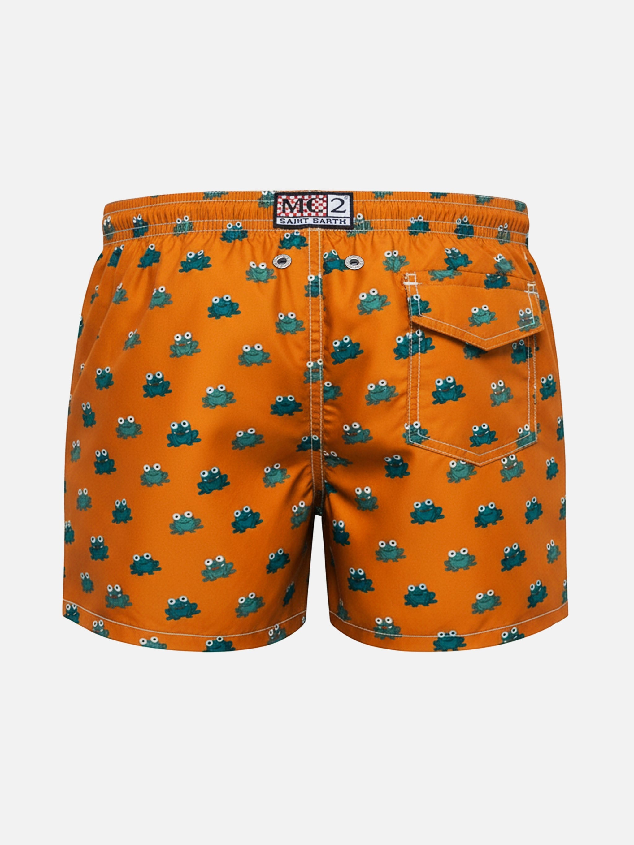 Jean Lighting 70 Lightweight Swim Shorts With Frogs Print Swimshort