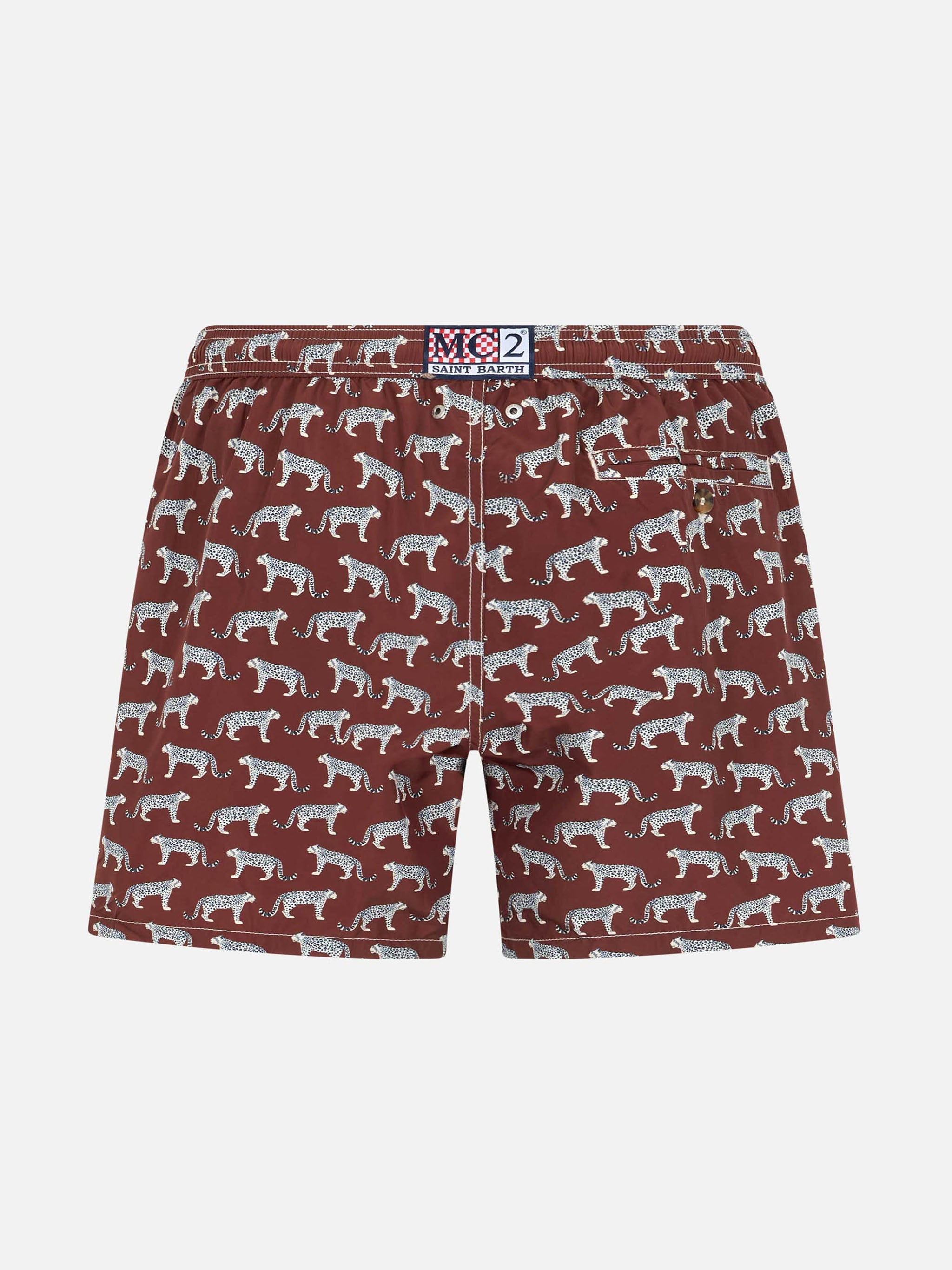 Boy Lightweight Fabric Swim-Shorts Jean Lighting 70 With Puma Print __single__ Swimshort