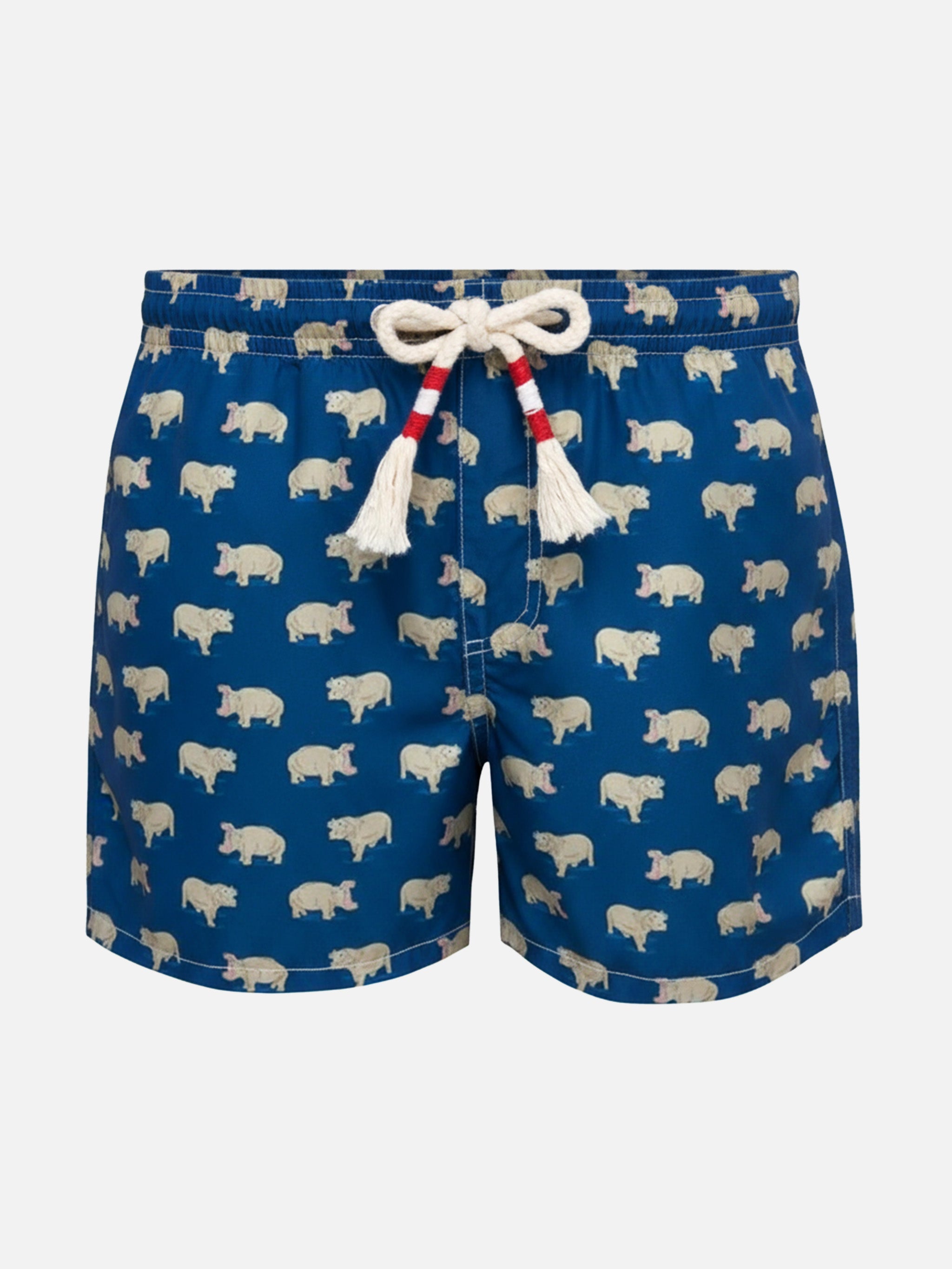 Jean Lighting 70 Lightweight Swim Shorts With Hippo Print Swimshort