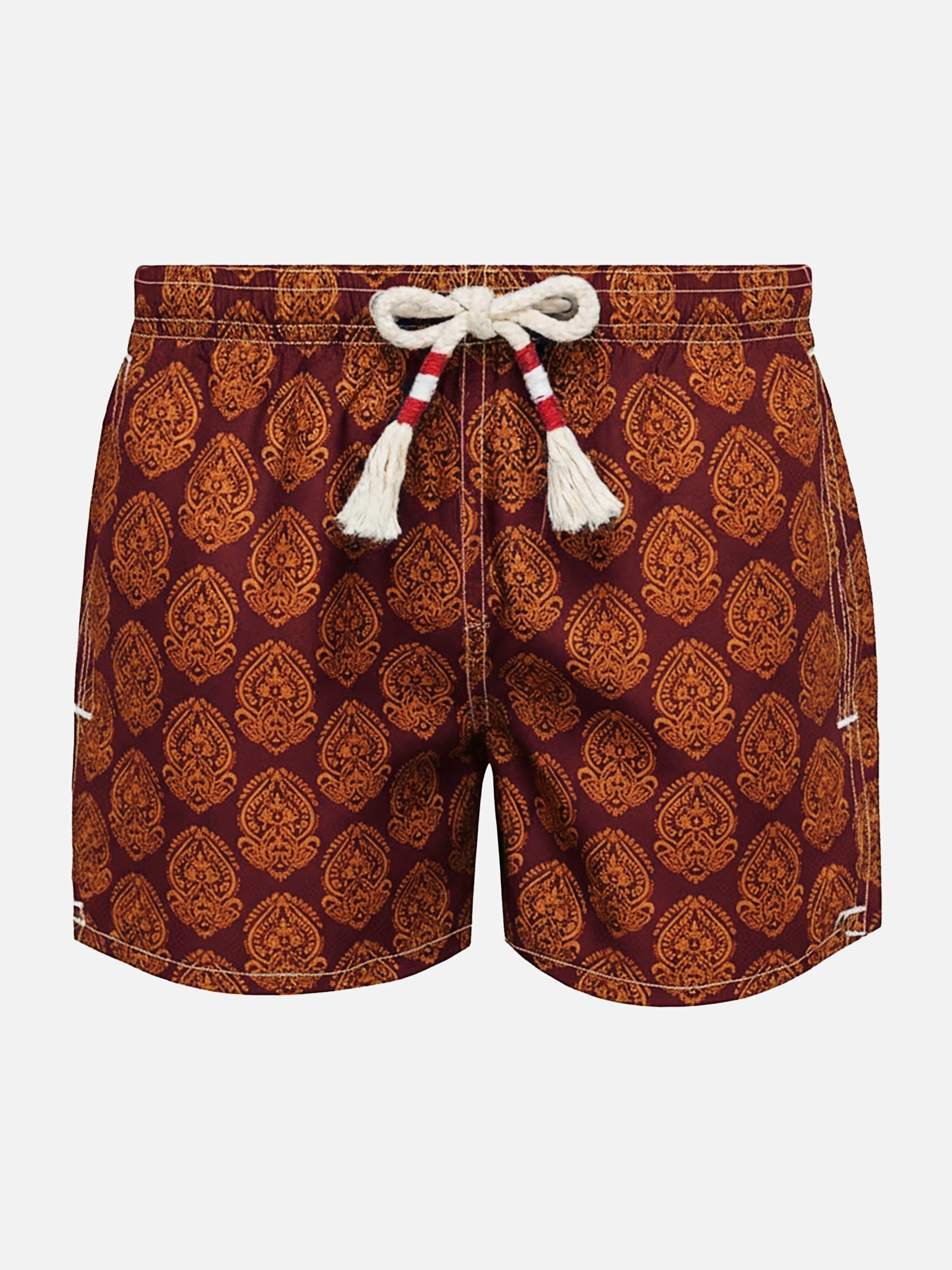Jean Lighting 70 Lightweight Swim Shorts With Indian Print Swimshort