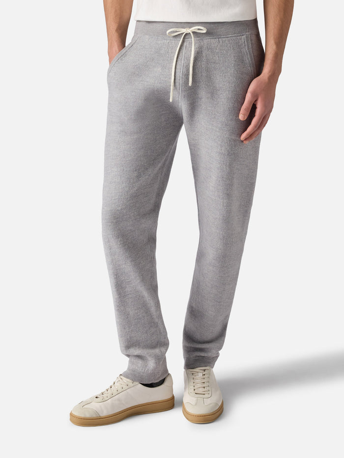 Track Knitted Sweatpants With Pockets Grey Pant