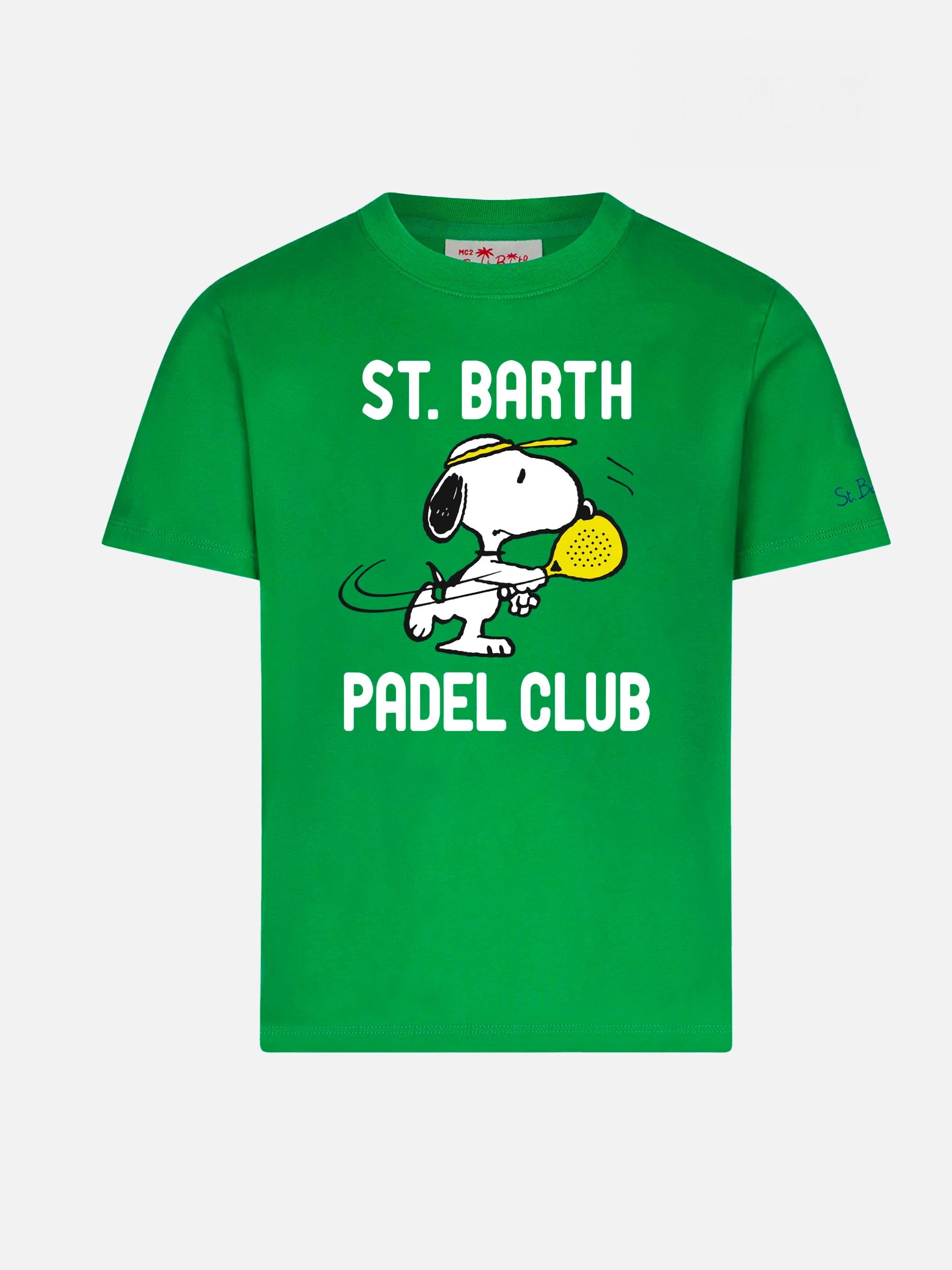 Boy Cotton T-Shirt With Snoopy Print | - Peanuts™ Special Edition Green