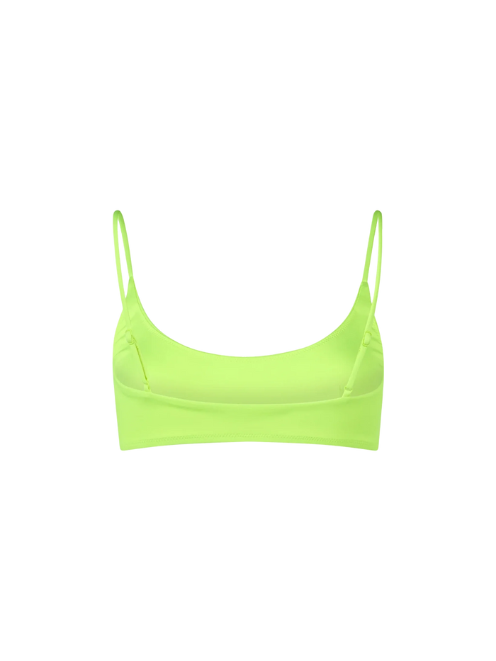Fluo Yellow Judy Bralette Bikini Top