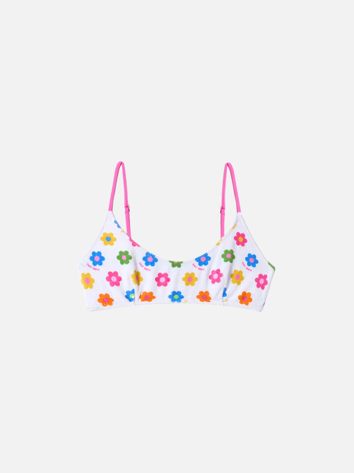 Woman Terry Bralette Beach Top Judy