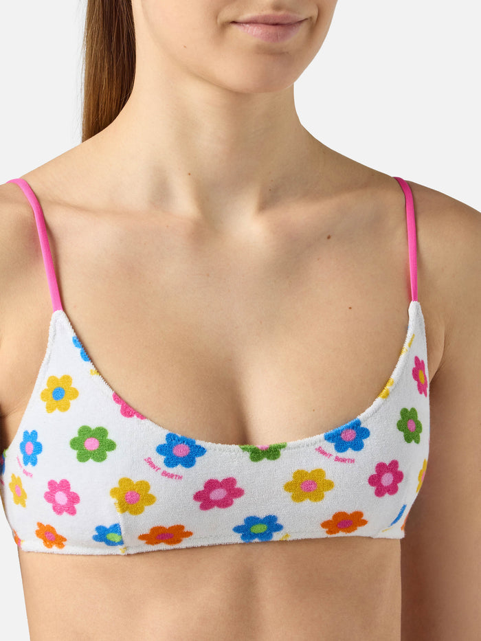 Woman Terry Bralette Beach Top Judy