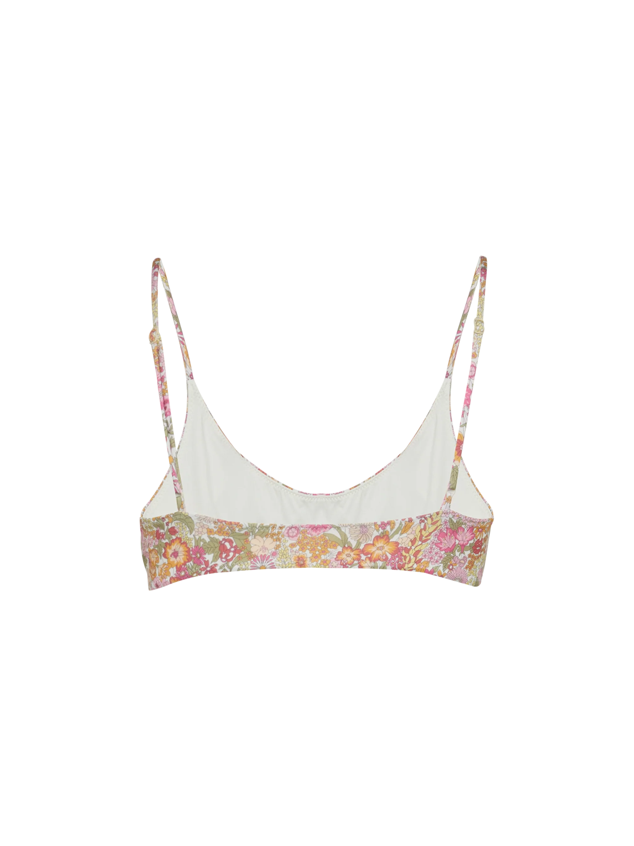 Judy Bralette Beach Top With Margaret Annie Print | Made Liberty Fabric Green