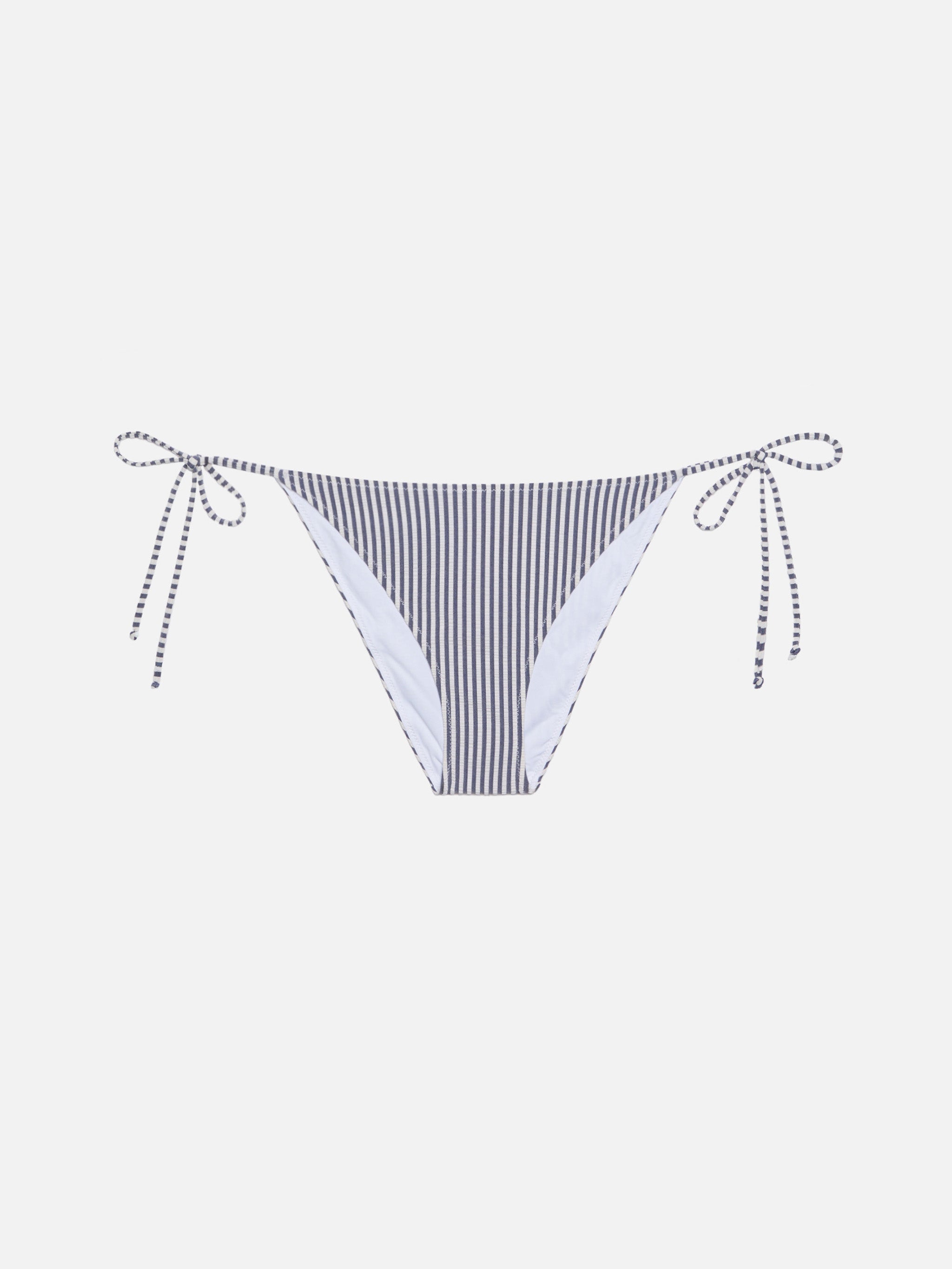 Virgo Classic Swim Briefs With Striped Print Blue Bottom