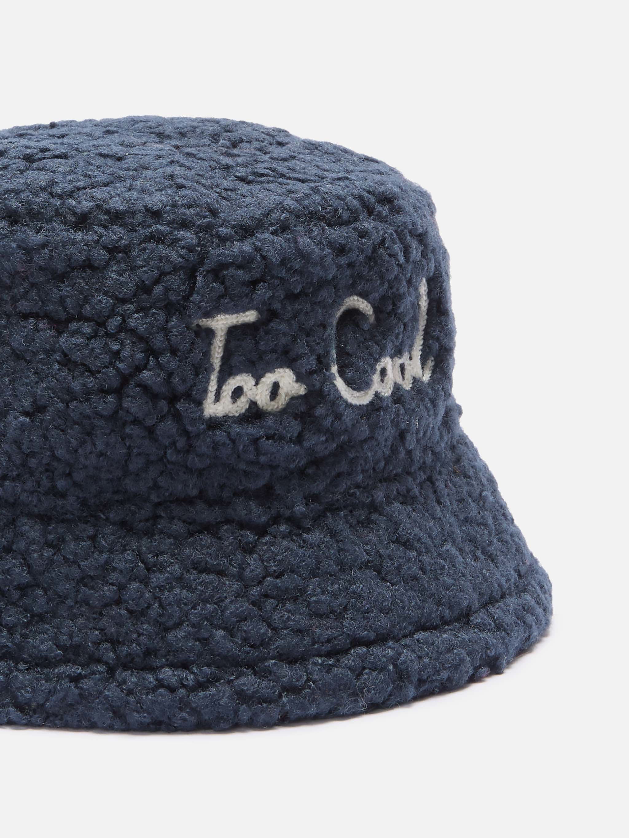 Sherpa Bucket Hat Jude With Too Cool Embroidery Blue