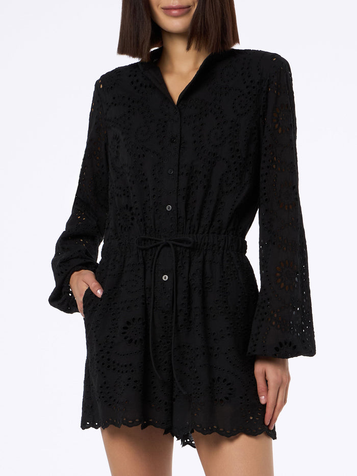 Julian Black Sangallo Playsuit Overalls