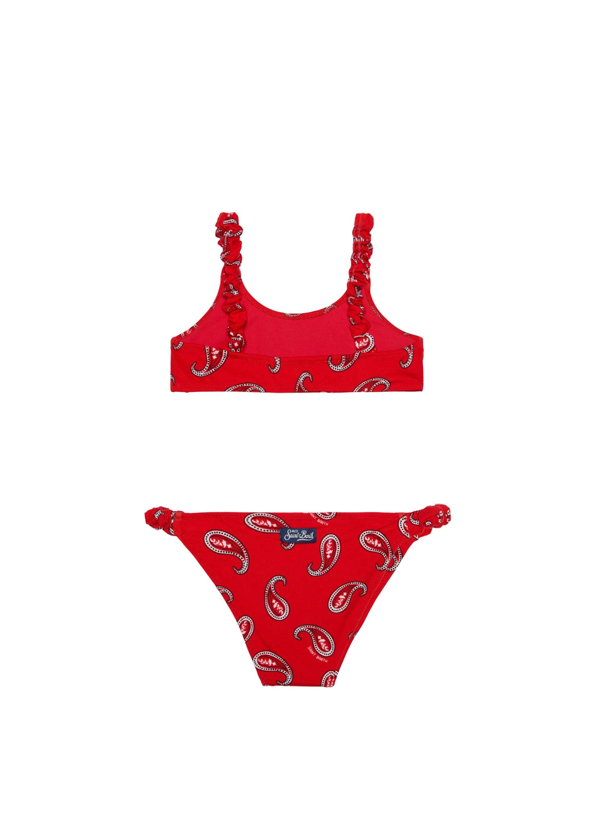 Girl Bralette Bikini With Paisley Print __single__