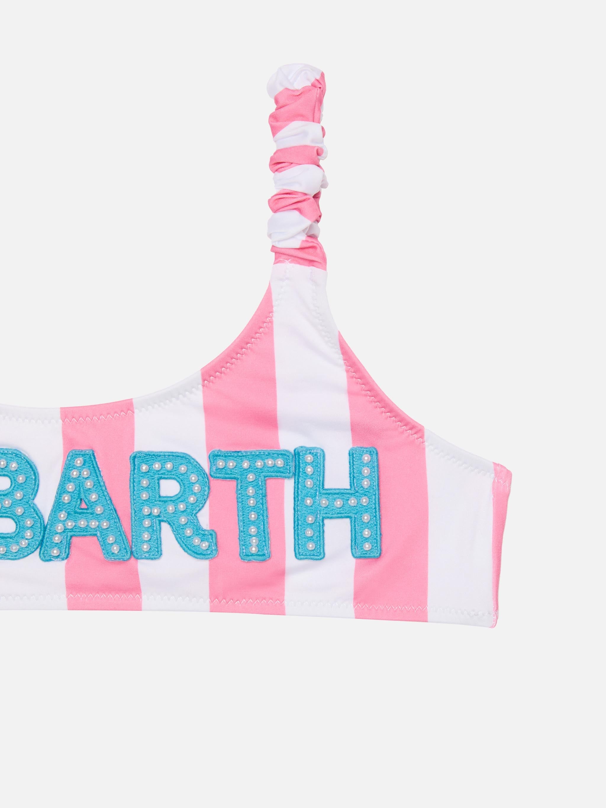 Girl Bralette With Patch Pink Bikini