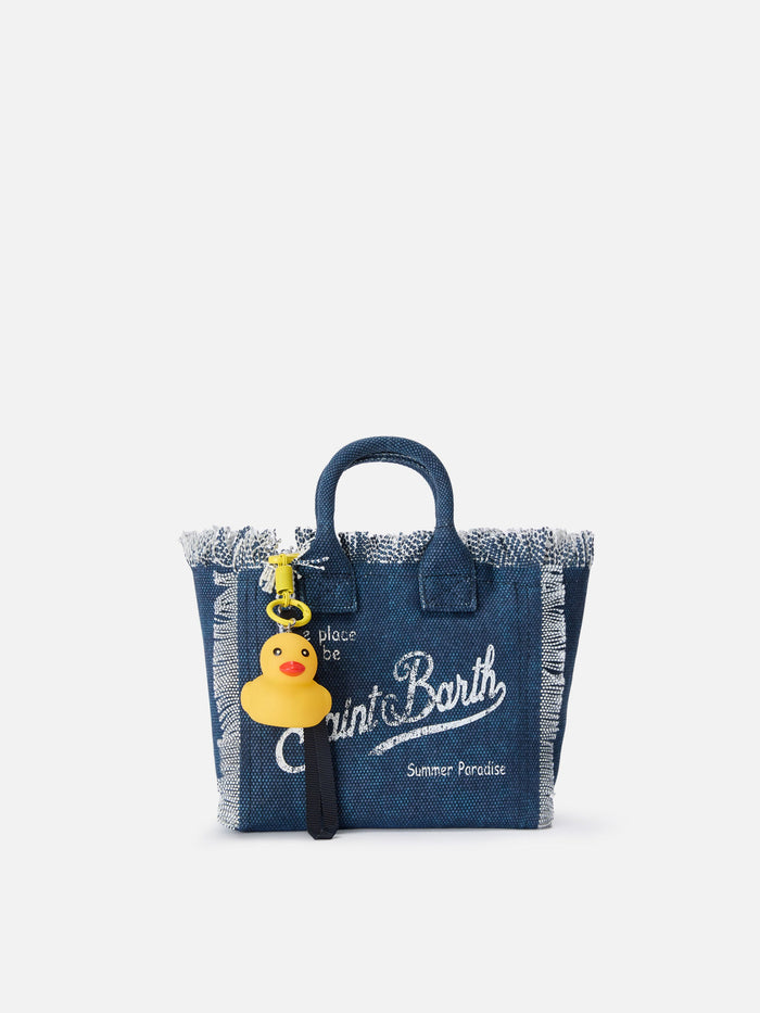 Duck-Shaped Keychain With Lobster Clasp And Loop Yellow Small Accessories