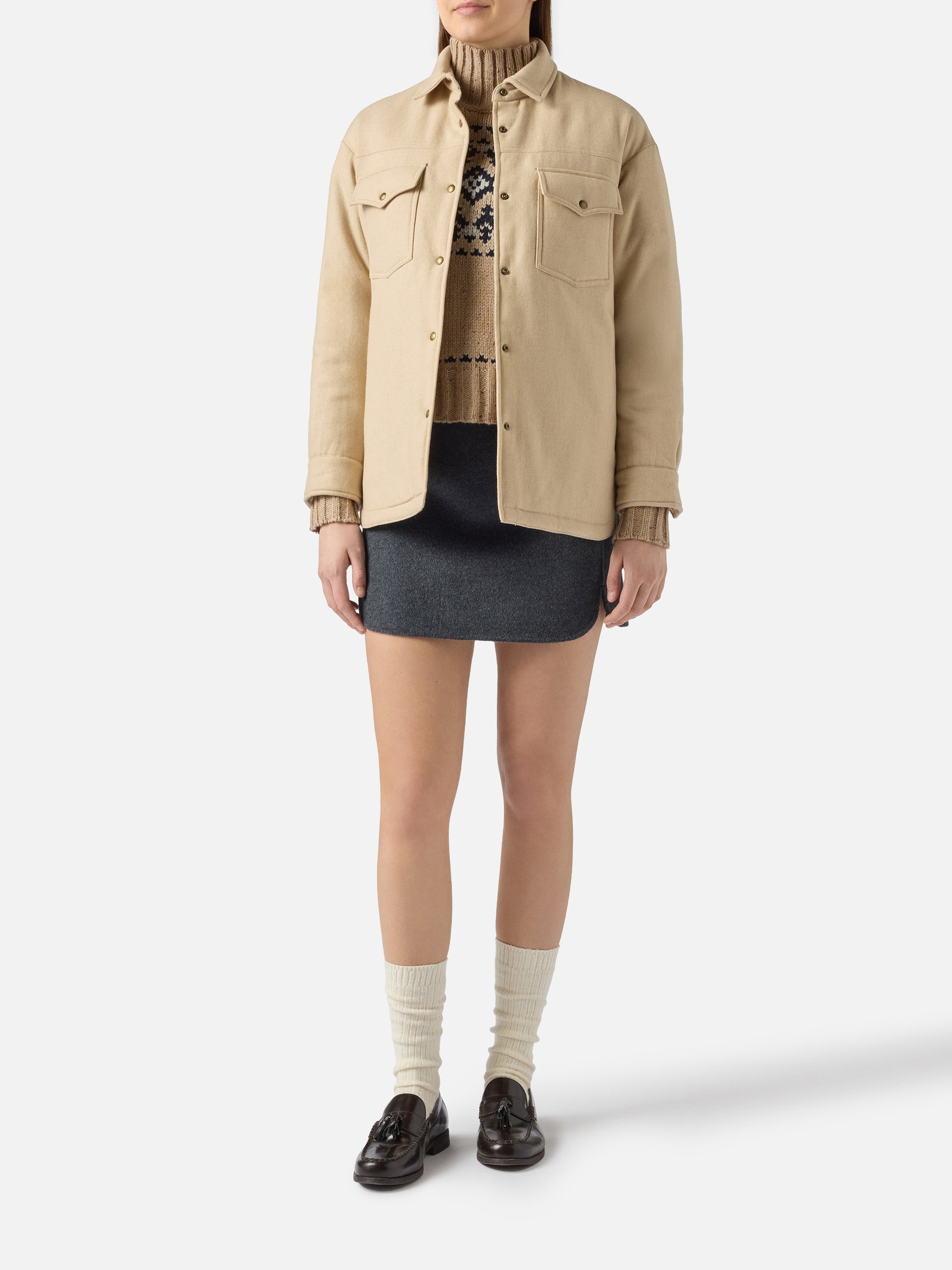 White Kimmy Jacket With Saint Barth Rhinestone Print Brown
