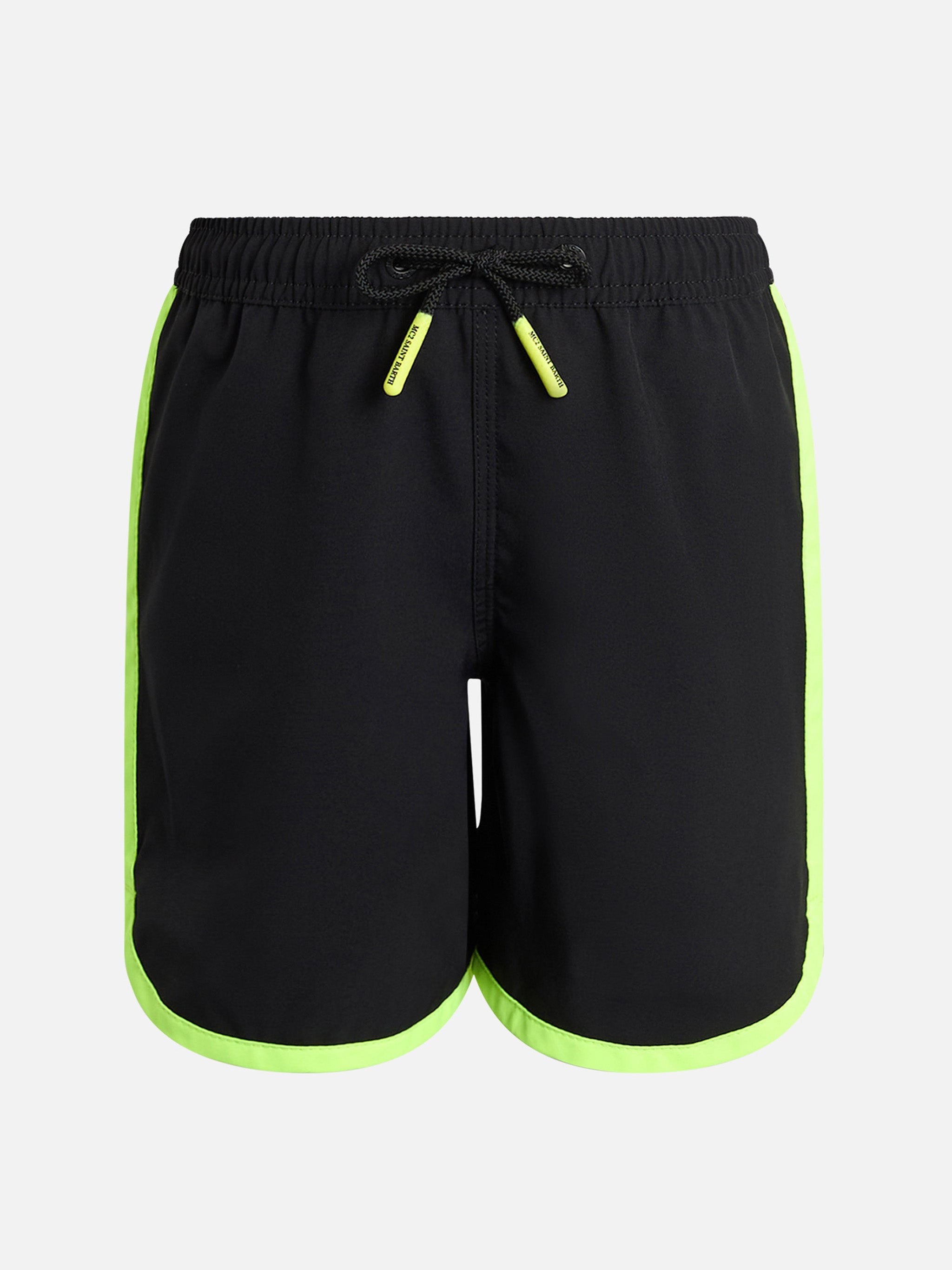 Boy Long Lentgh Black Swim Shorts Kyte Comfort Jr Swimshort