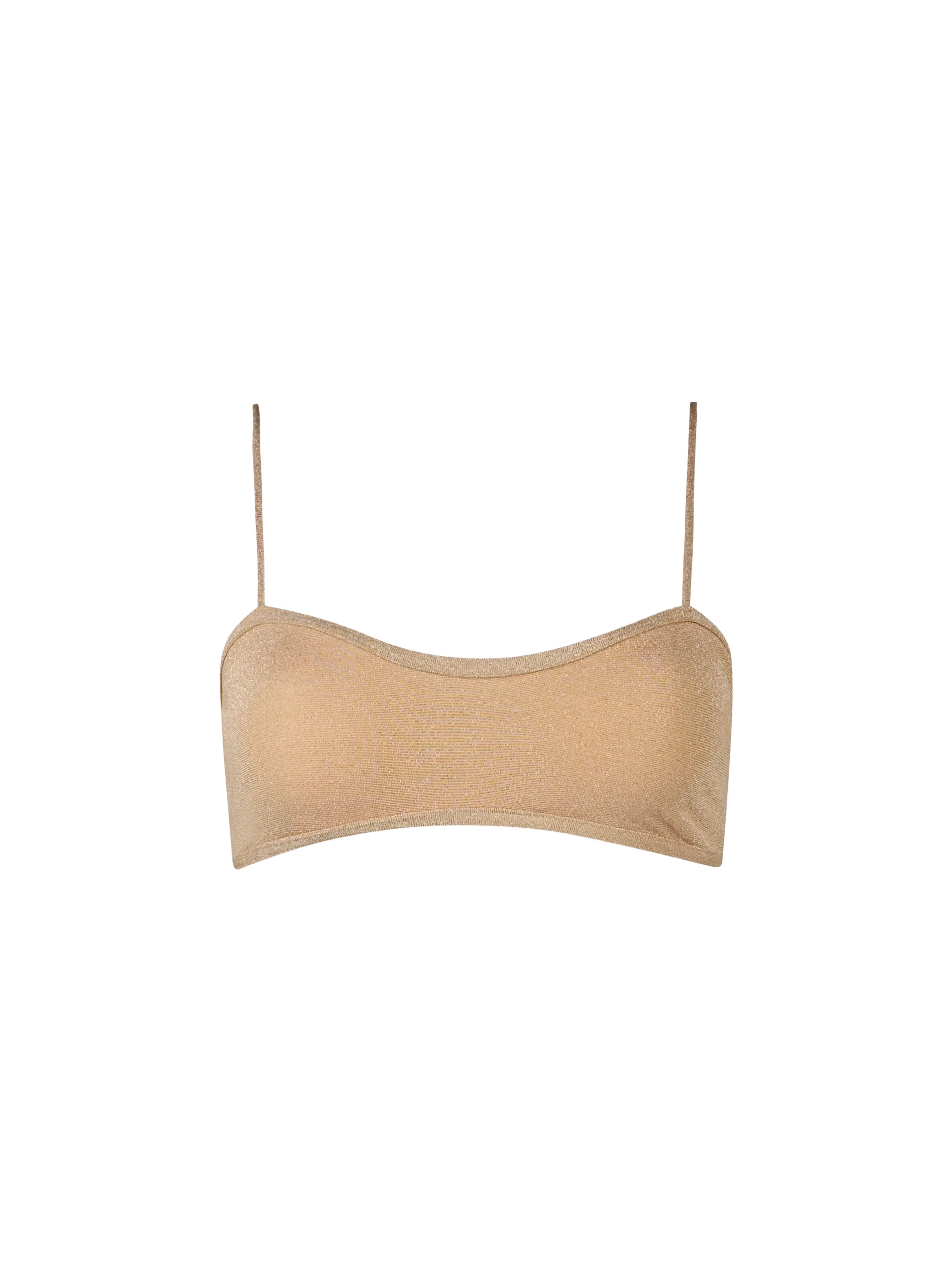 Laryn Lurex Bralette Bikini Top White