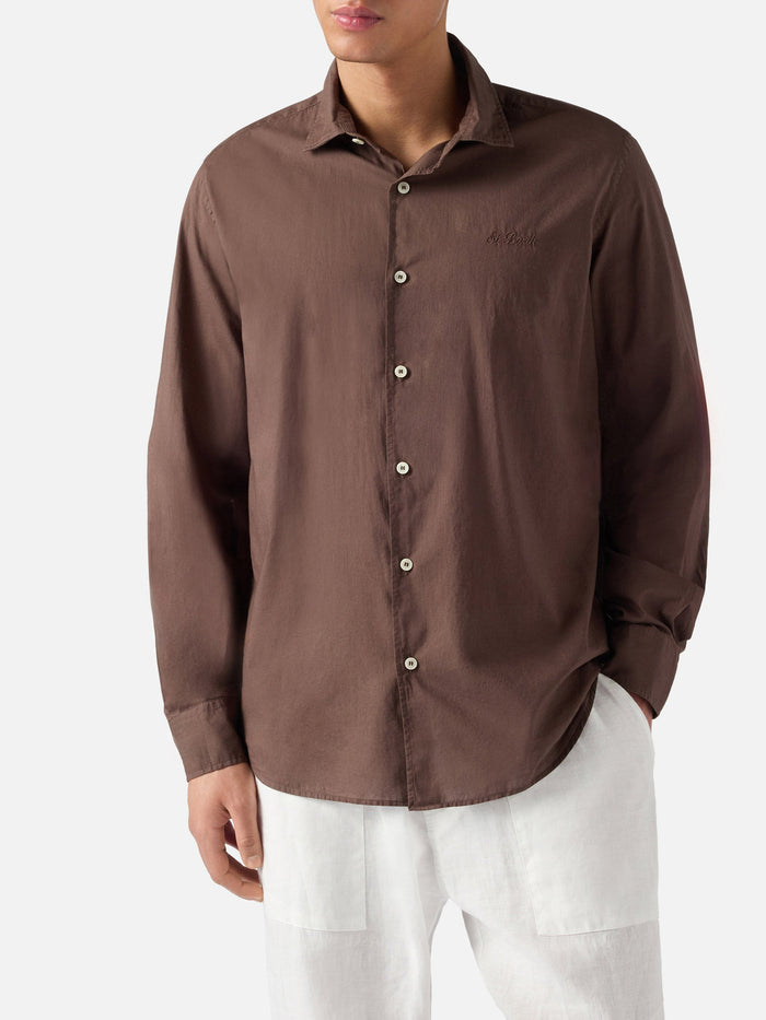 Brown Chemise Shirt Pure Cotton