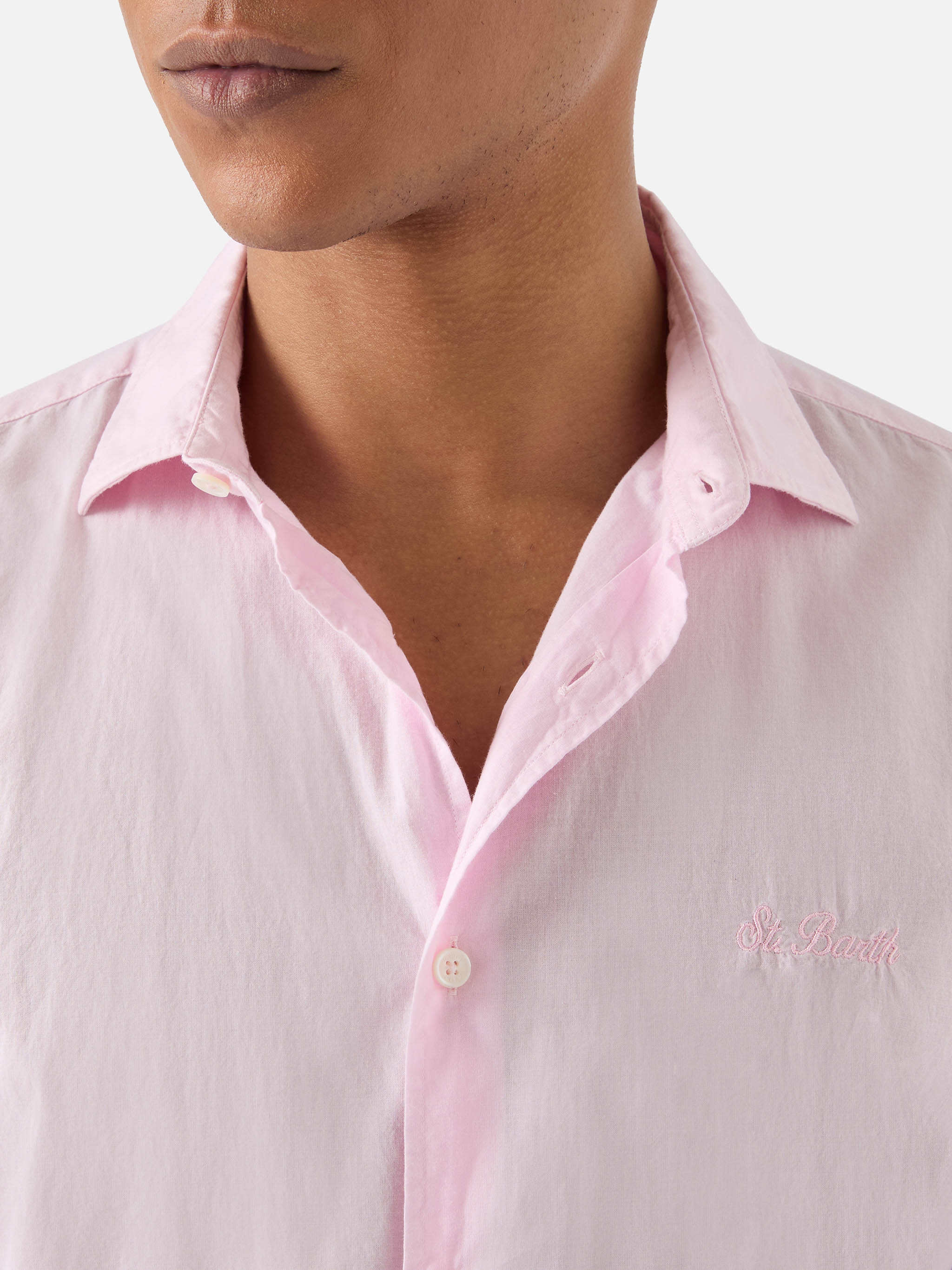 Pink Chemise Shirt Pure Cotton Voile