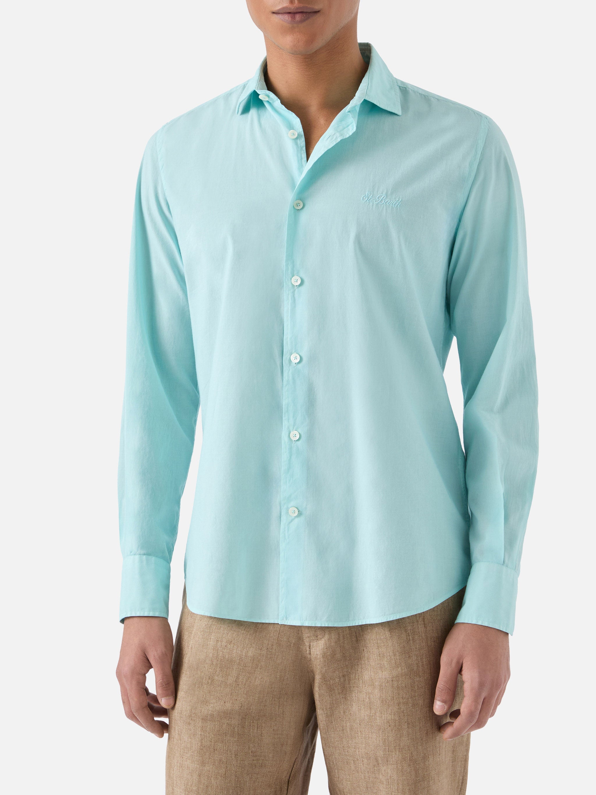 Aqua Green Chemise Shirt Pure Cotton