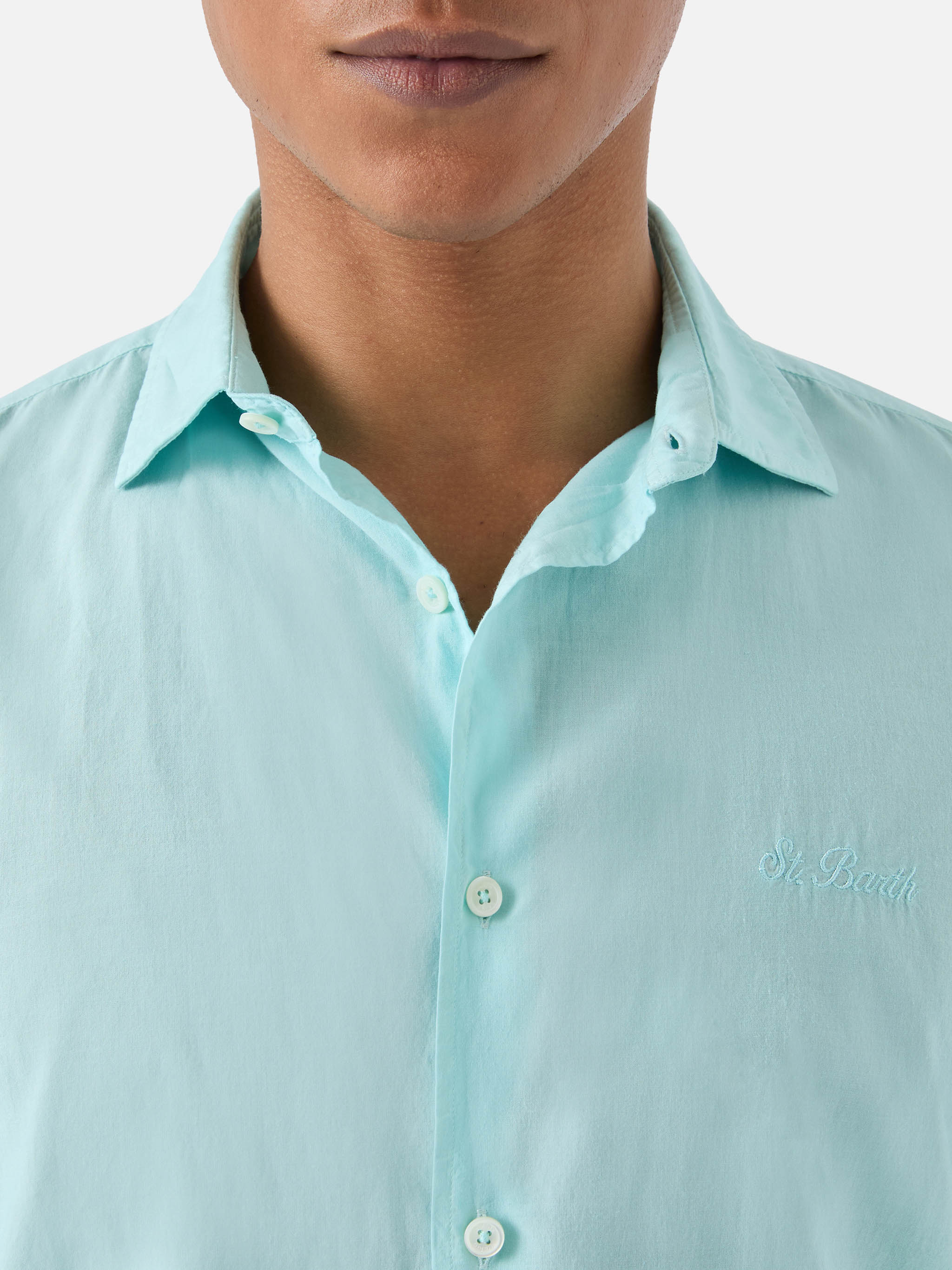 Aqua Green Chemise Shirt Pure Cotton