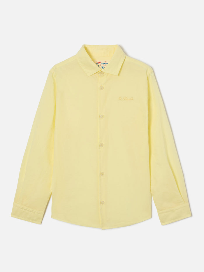 Butter Yellow Chemise Jr Shirt Cotton Voile