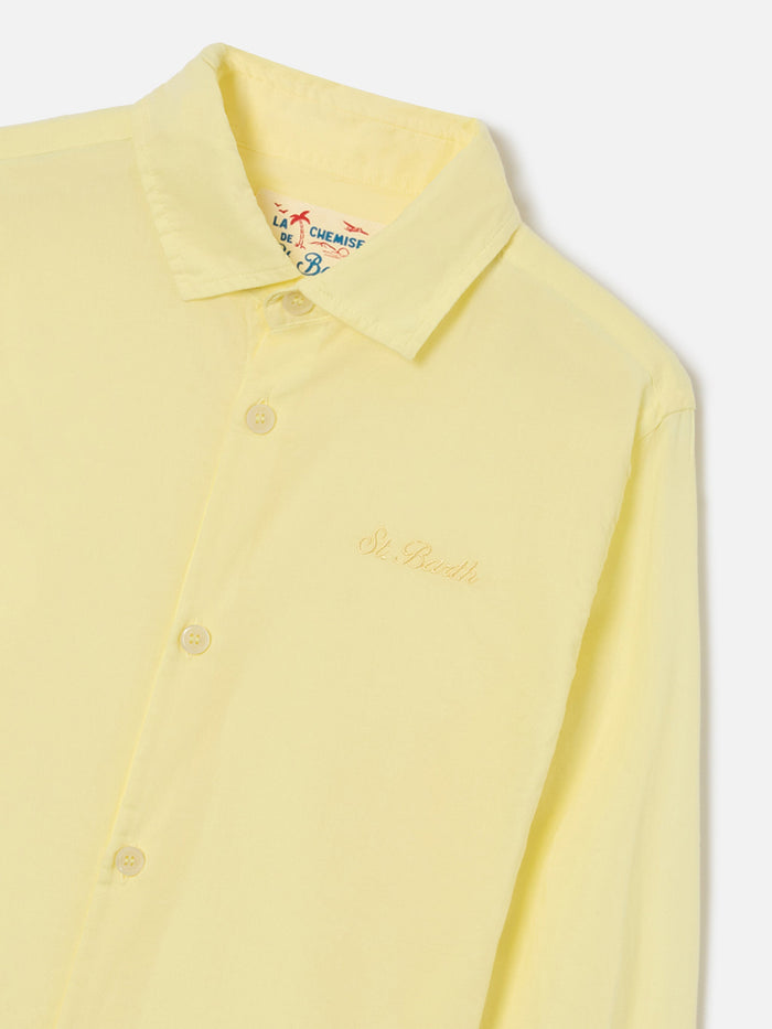 Butter Yellow Chemise Jr Shirt Cotton Voile