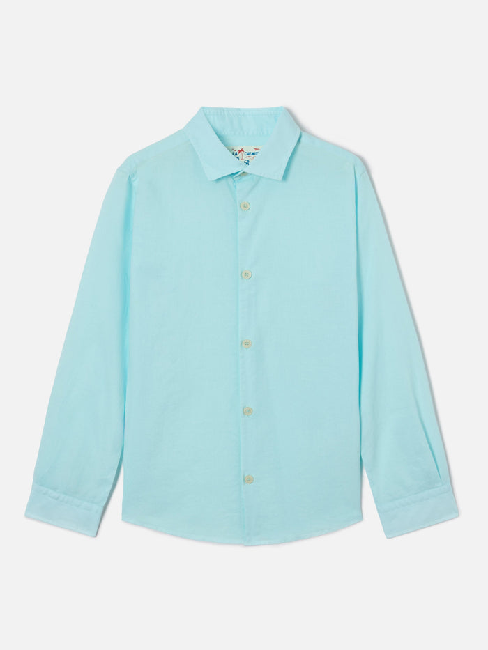 Water Green Chemise Jr Shirt Cotton Voile