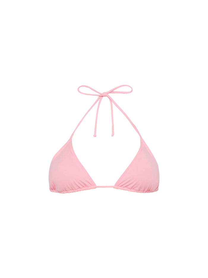 Leah Pink Triangle Top Swimsuit