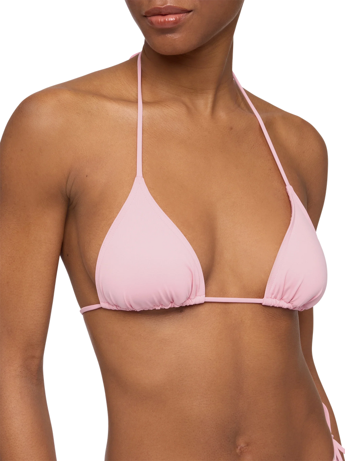 Leah Pink Triangle Top Swimsuit