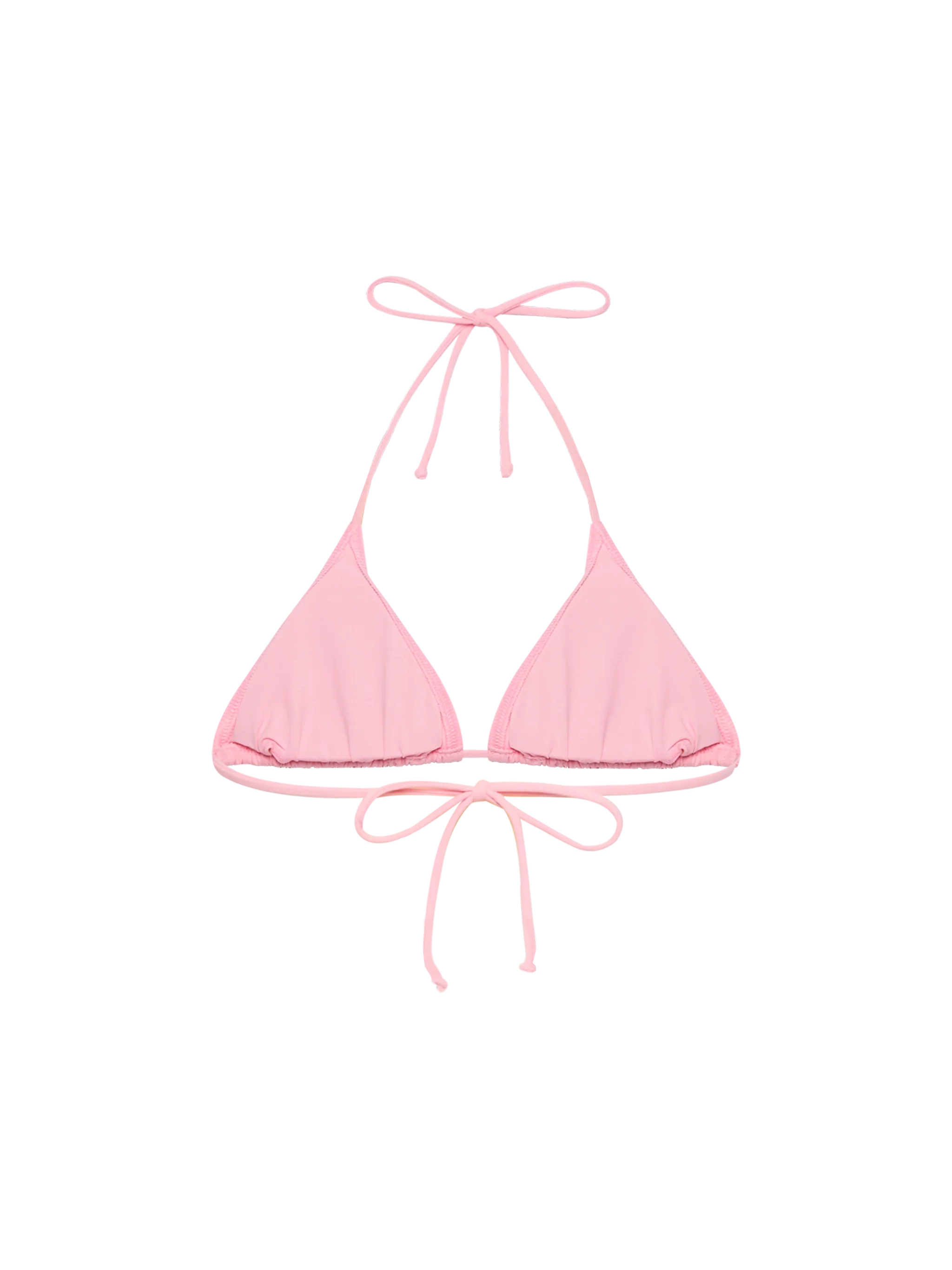 Leah Pink Triangle Top Swimsuit