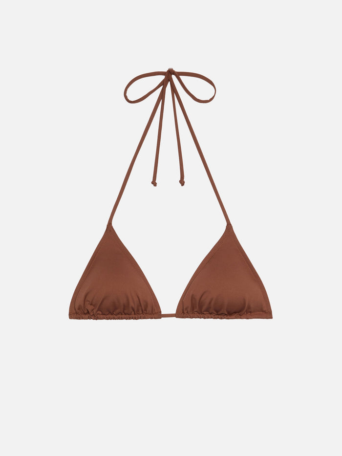 Leah Brown Triangle Top Swimsuit