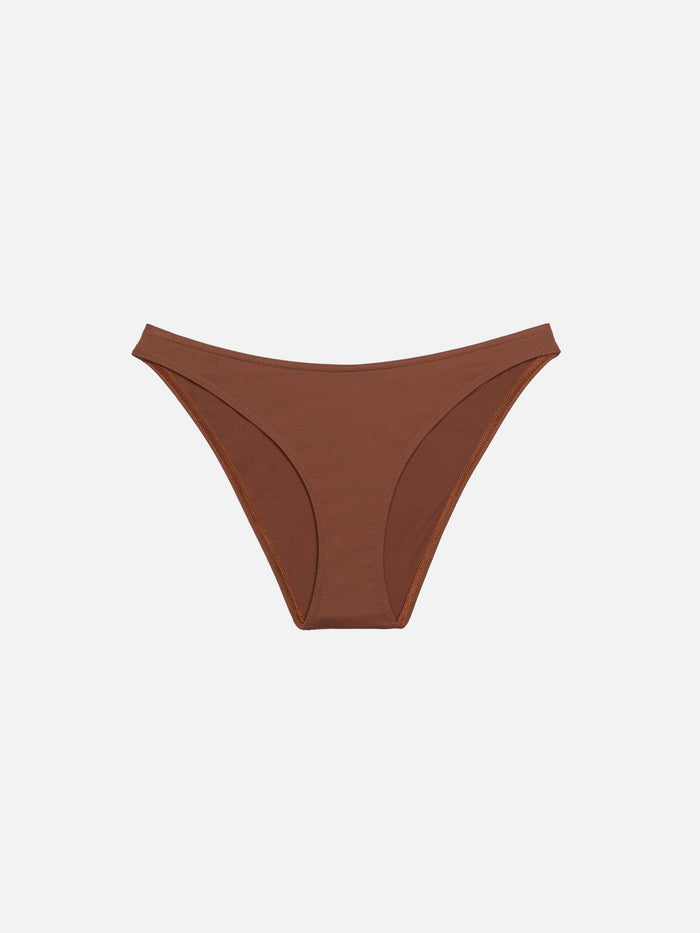 Lido Brown Classic Swim Briefs Bottom