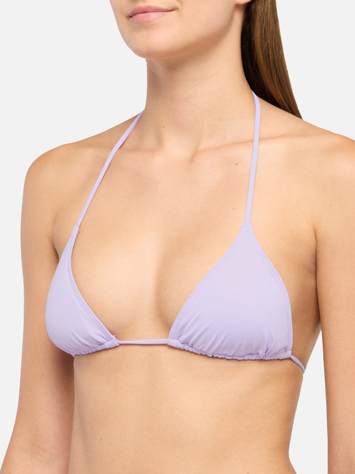 Leah Lilac Triangle Top Swimsuit Pink