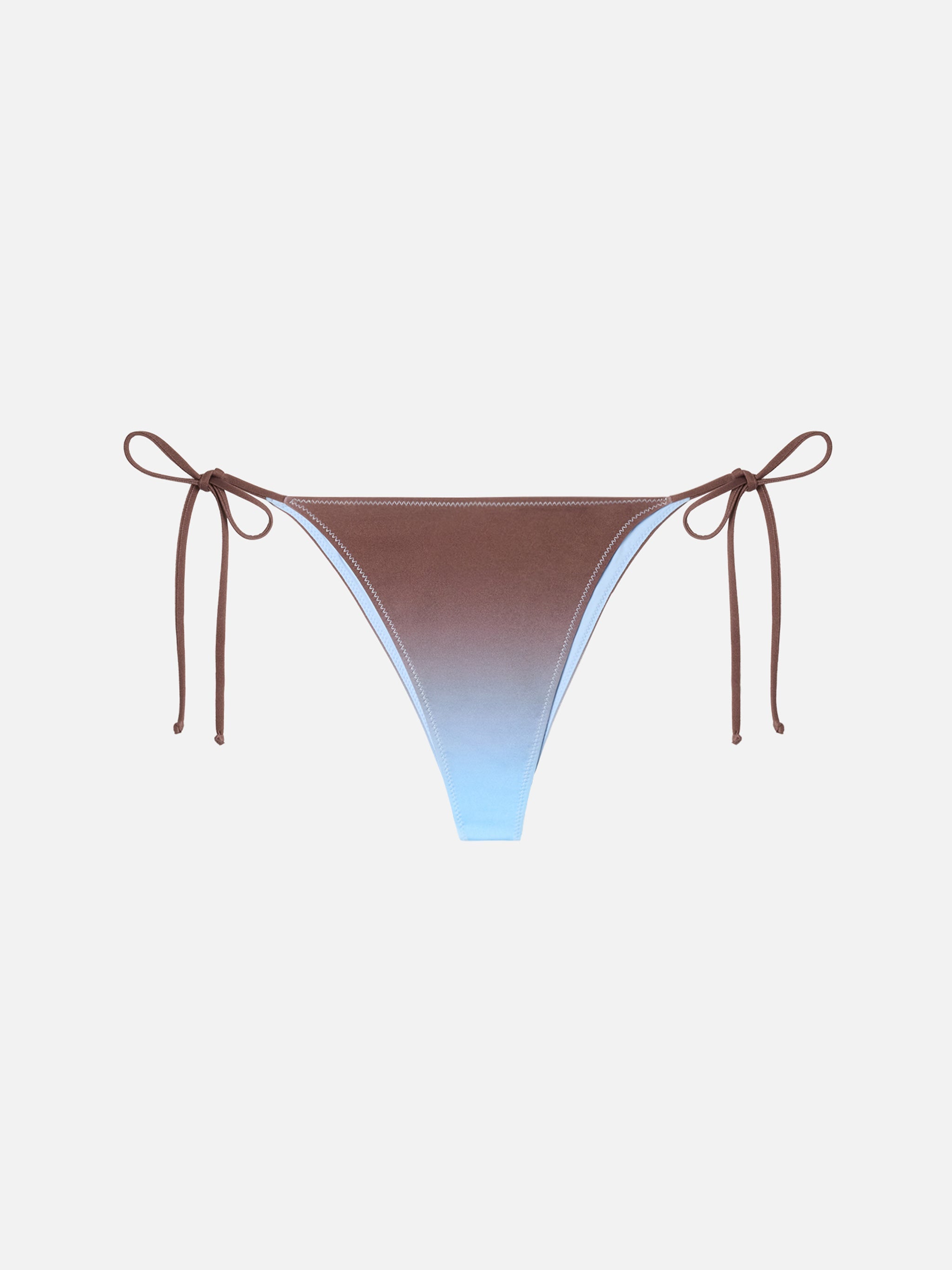 Marielle Classic Swim Briefs With Gradient Print Sky Bottom