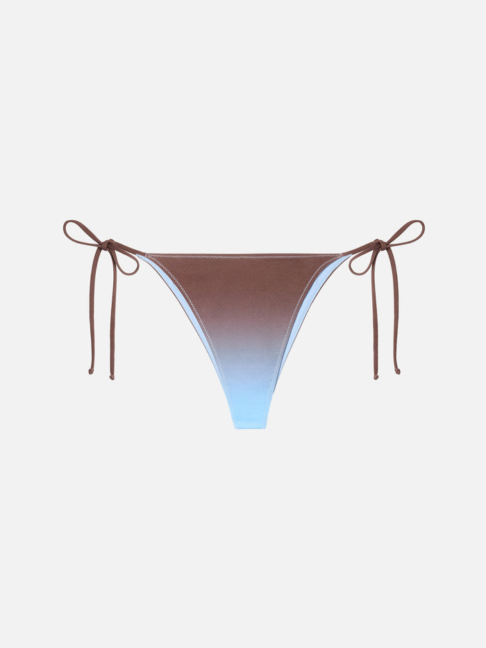 Marielle Classic Swim Briefs With Gradient Print Sky Bottom
