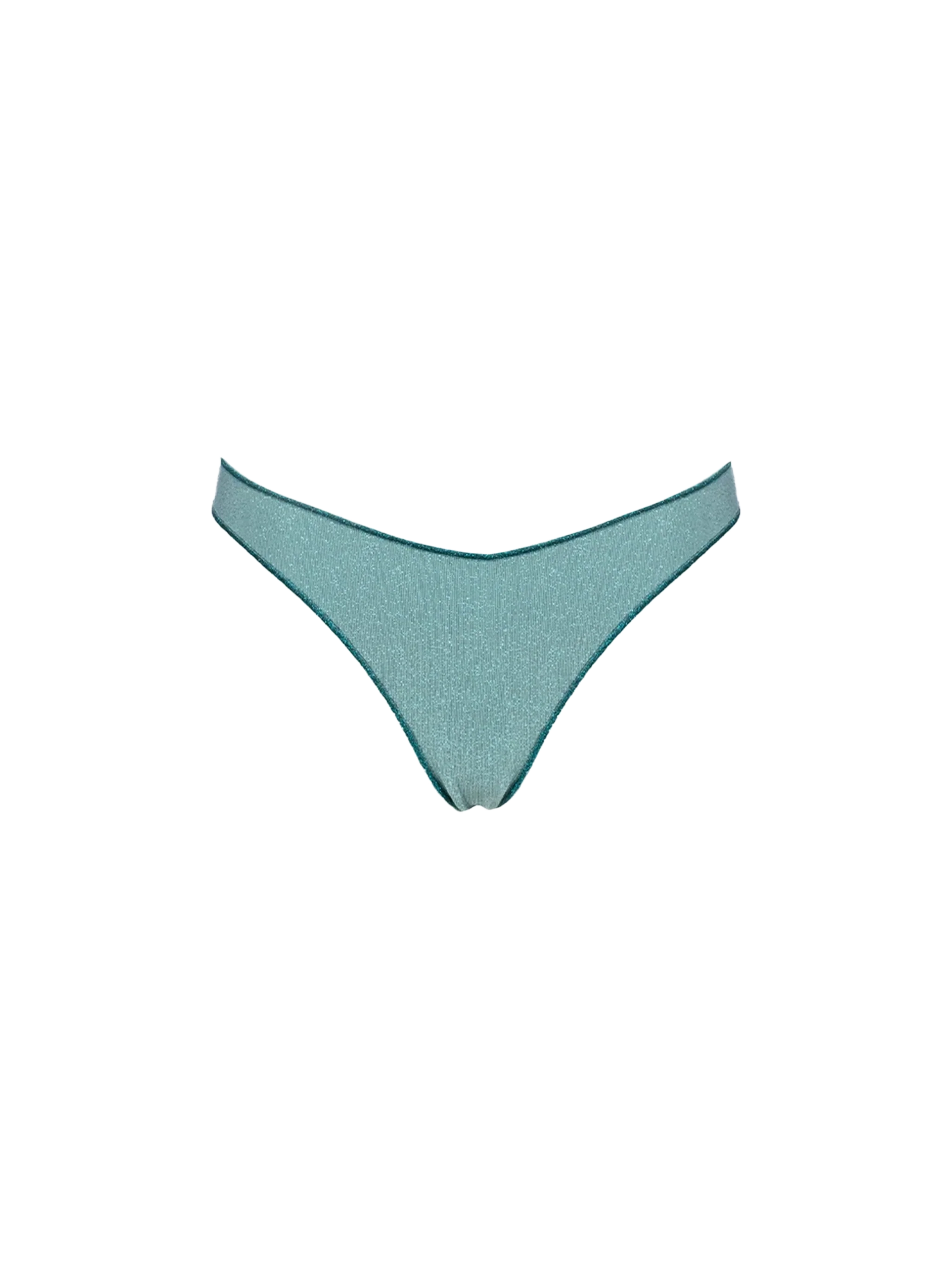 Naomi Water Green Lurex Cheeky Swim Briefs Bottom
