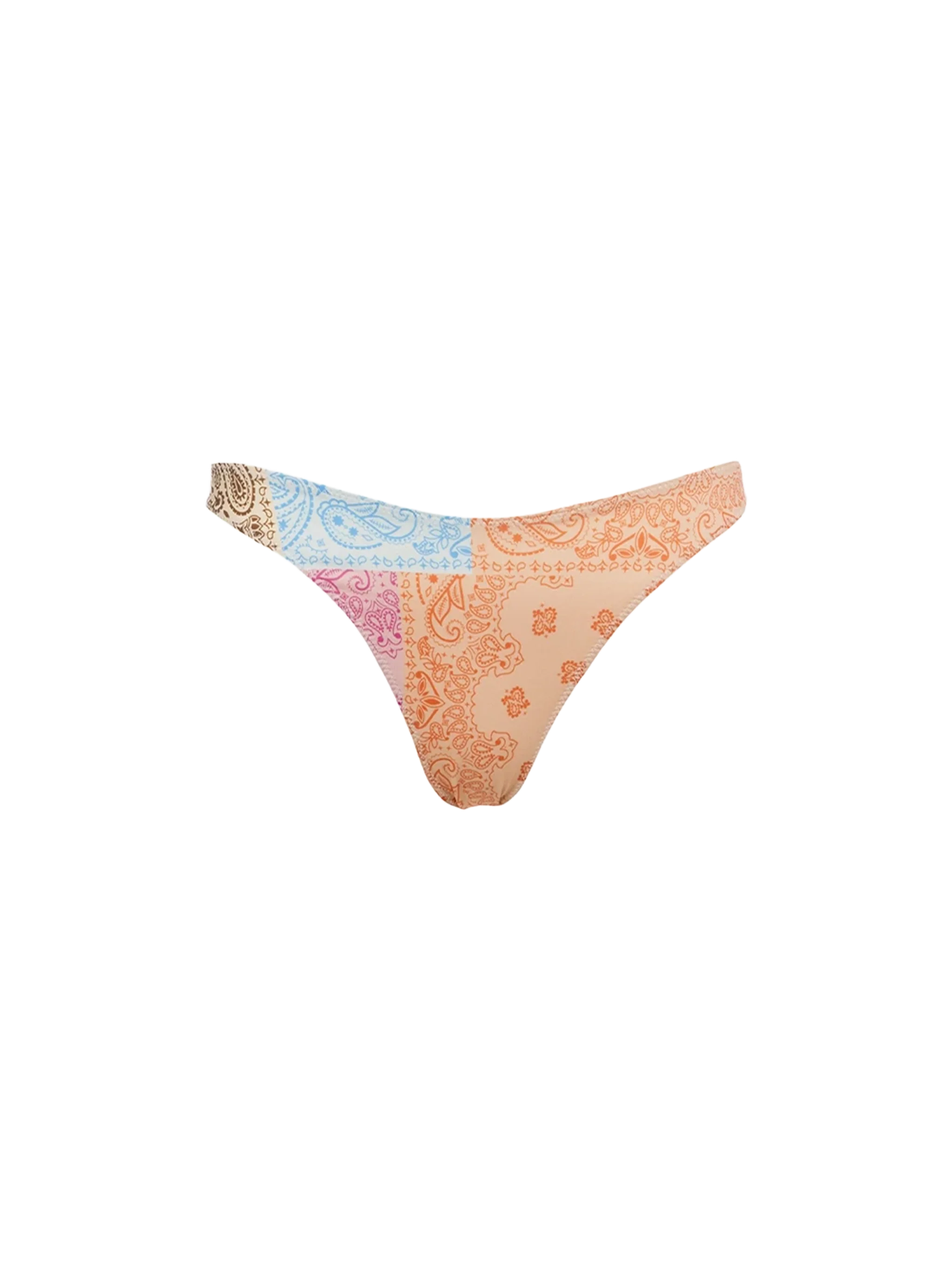 Naomi Multicolor Bandana Cheeky Bikini Briefs Bottom