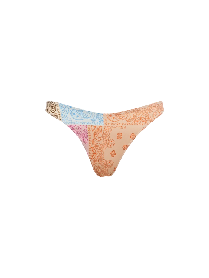 Naomi Multicolor Bandana Cheeky Bikini Briefs Bottom