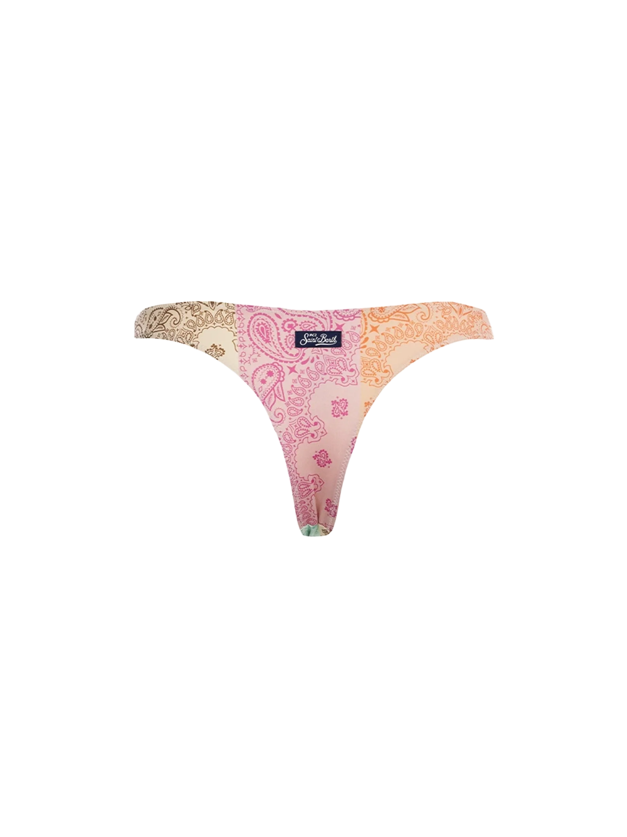 Naomi Multicolor Bandana Cheeky Bikini Briefs Bottom
