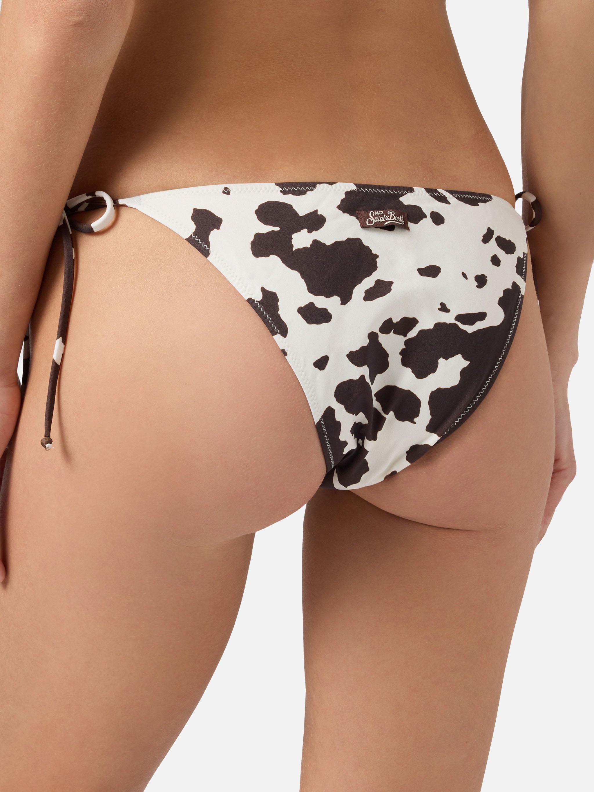 Leah Teen Cow Print Bikini White